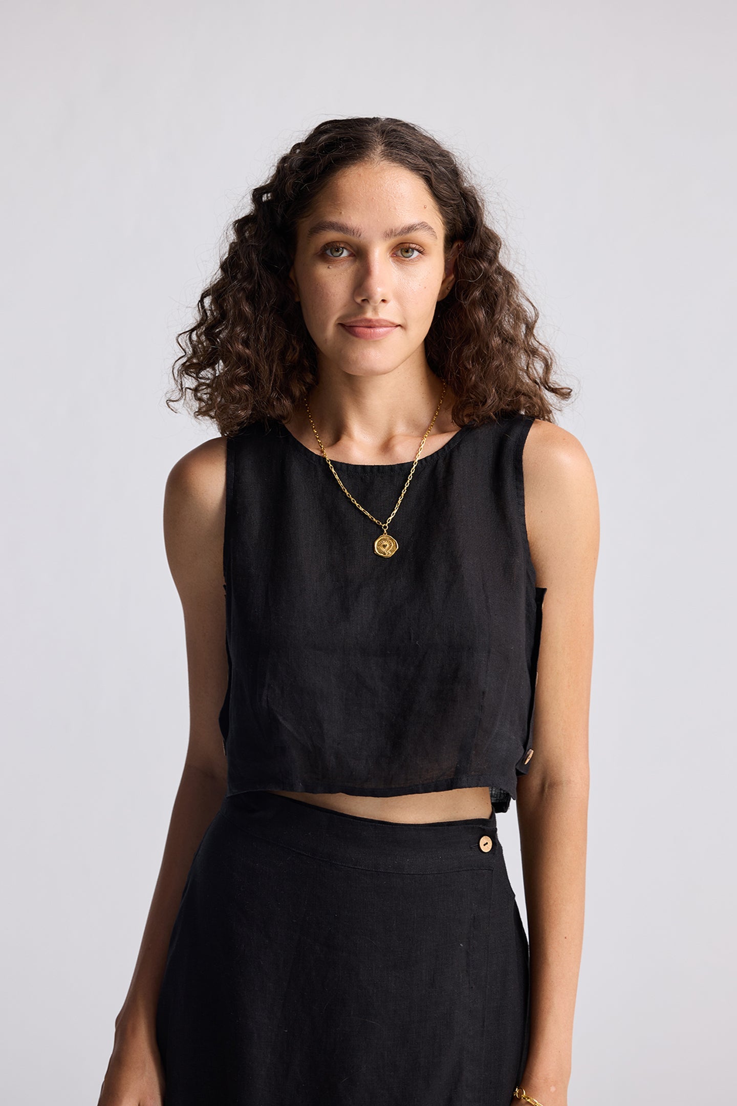 Conjunto Breezy de verano en negro