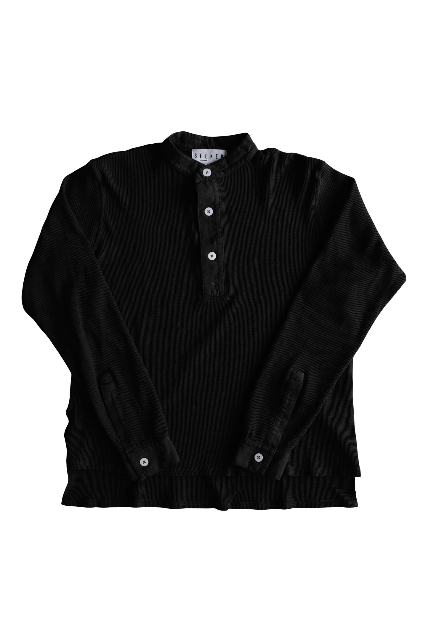 Camisa Henley con diseño de gofre