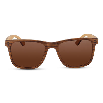 Ziggy Zebrawood Wayfinder Sunglasses | Polarized