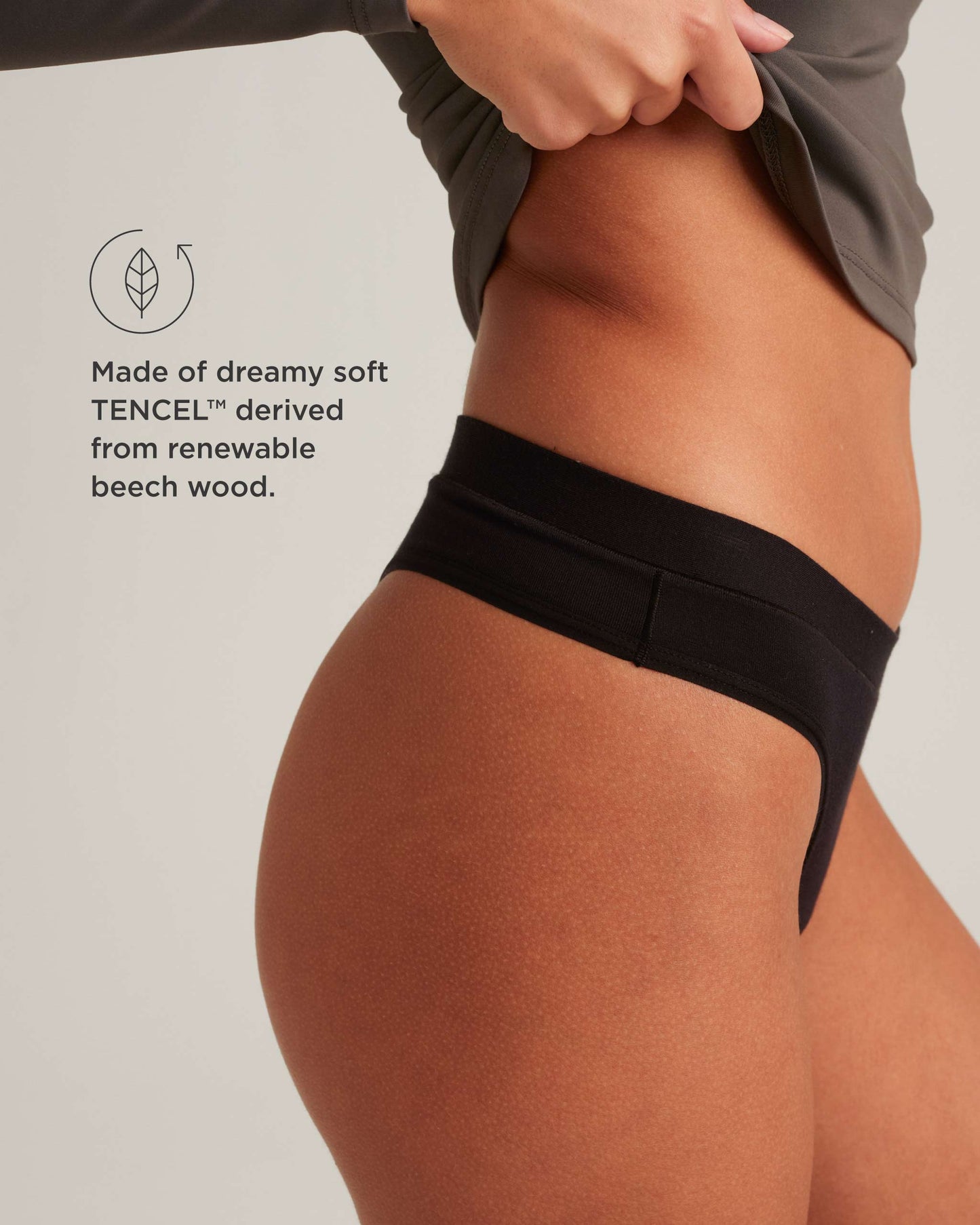 Tanga cómoda a prueba de fugas