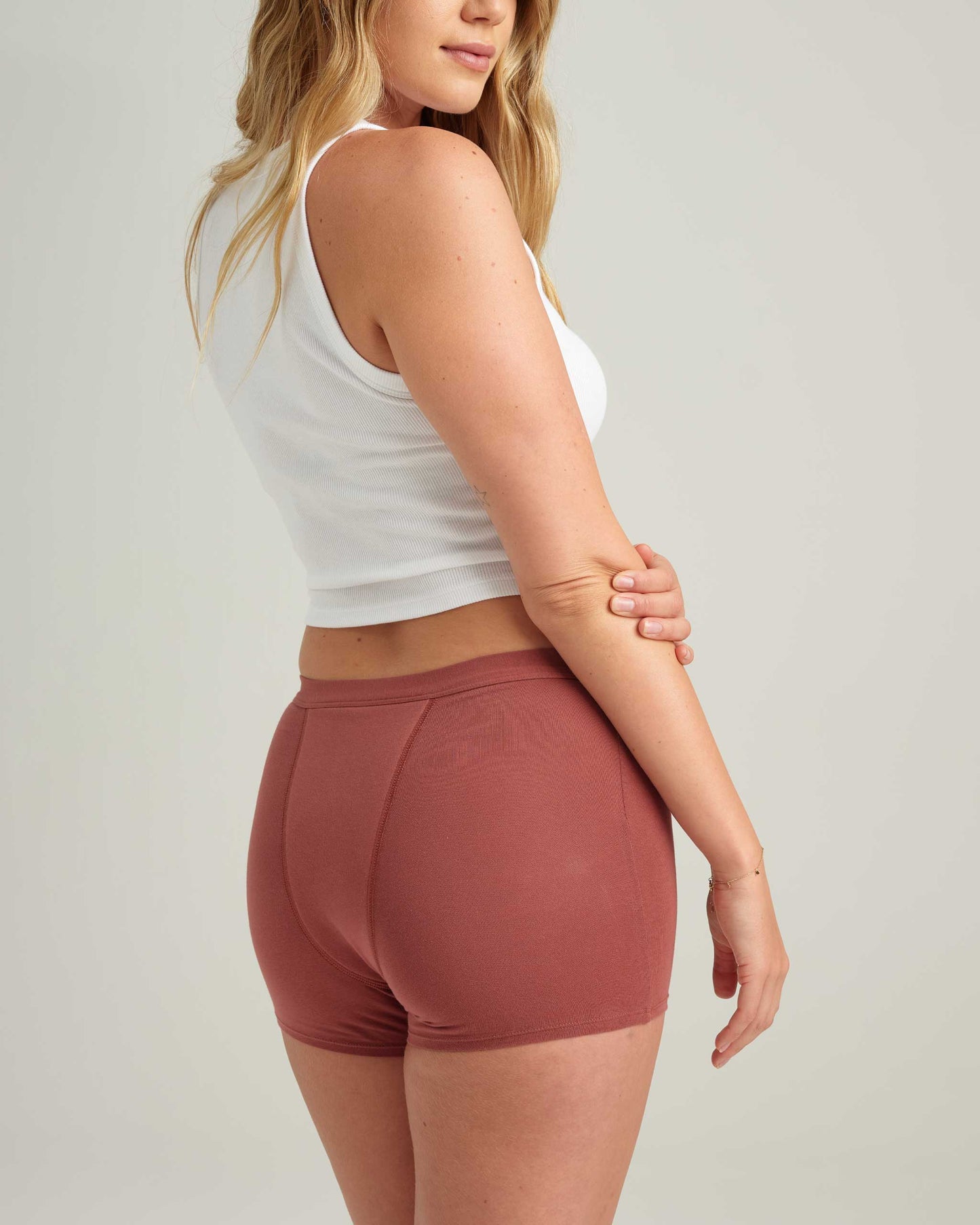 Pantalón corto de dormir de algodón a prueba de fugas