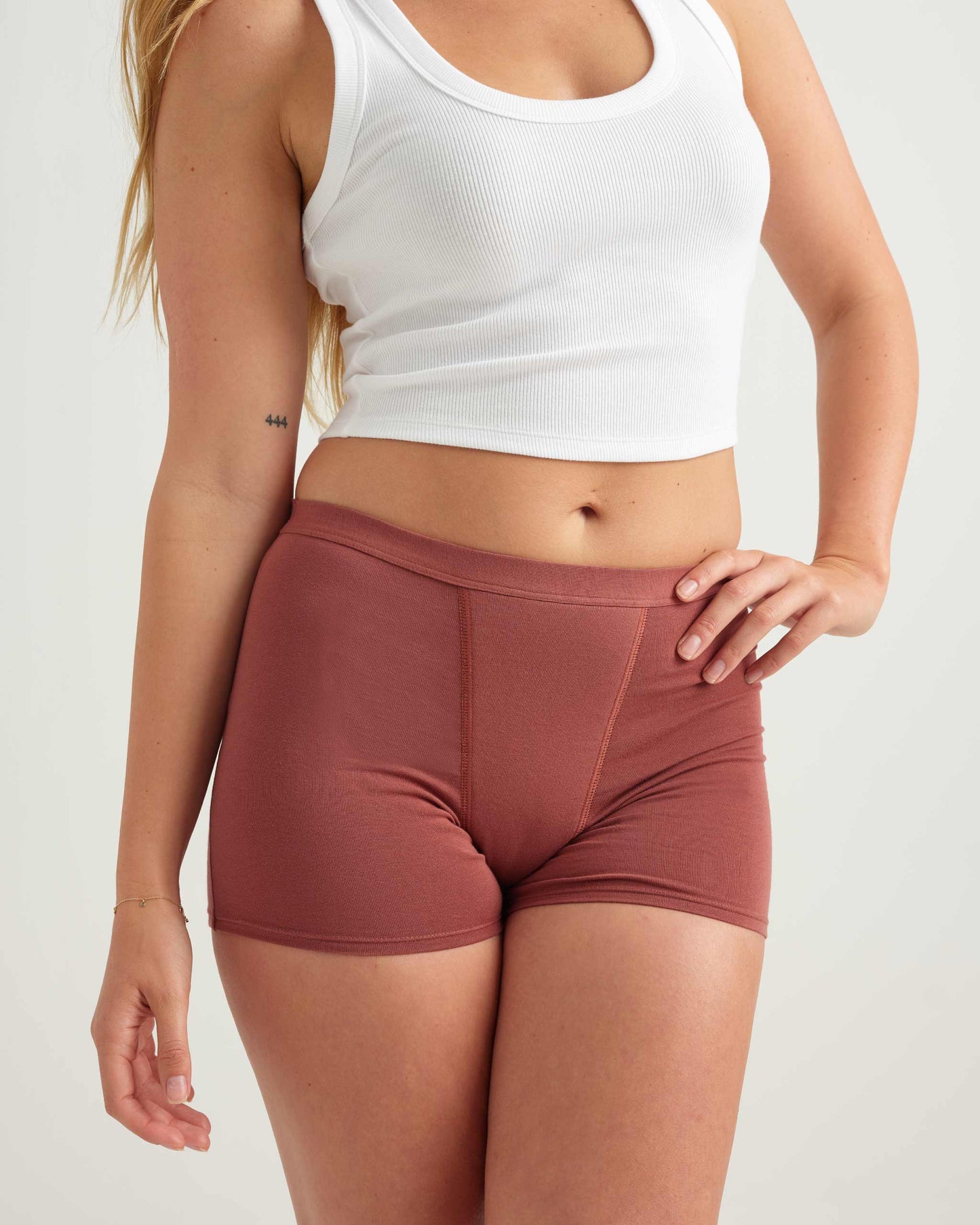 Pantalón corto de dormir de algodón a prueba de fugas