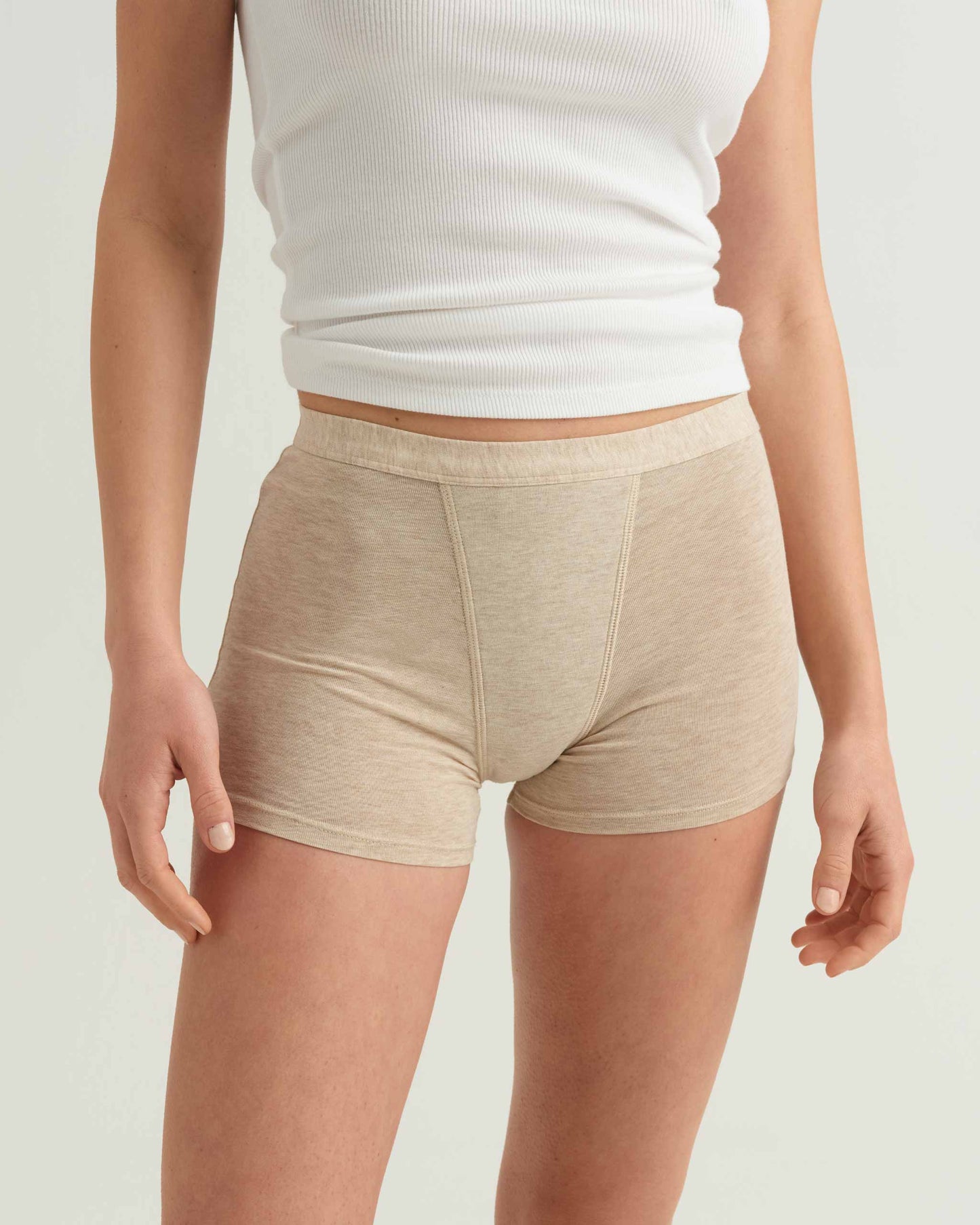 Pantalón corto de dormir de algodón a prueba de fugas