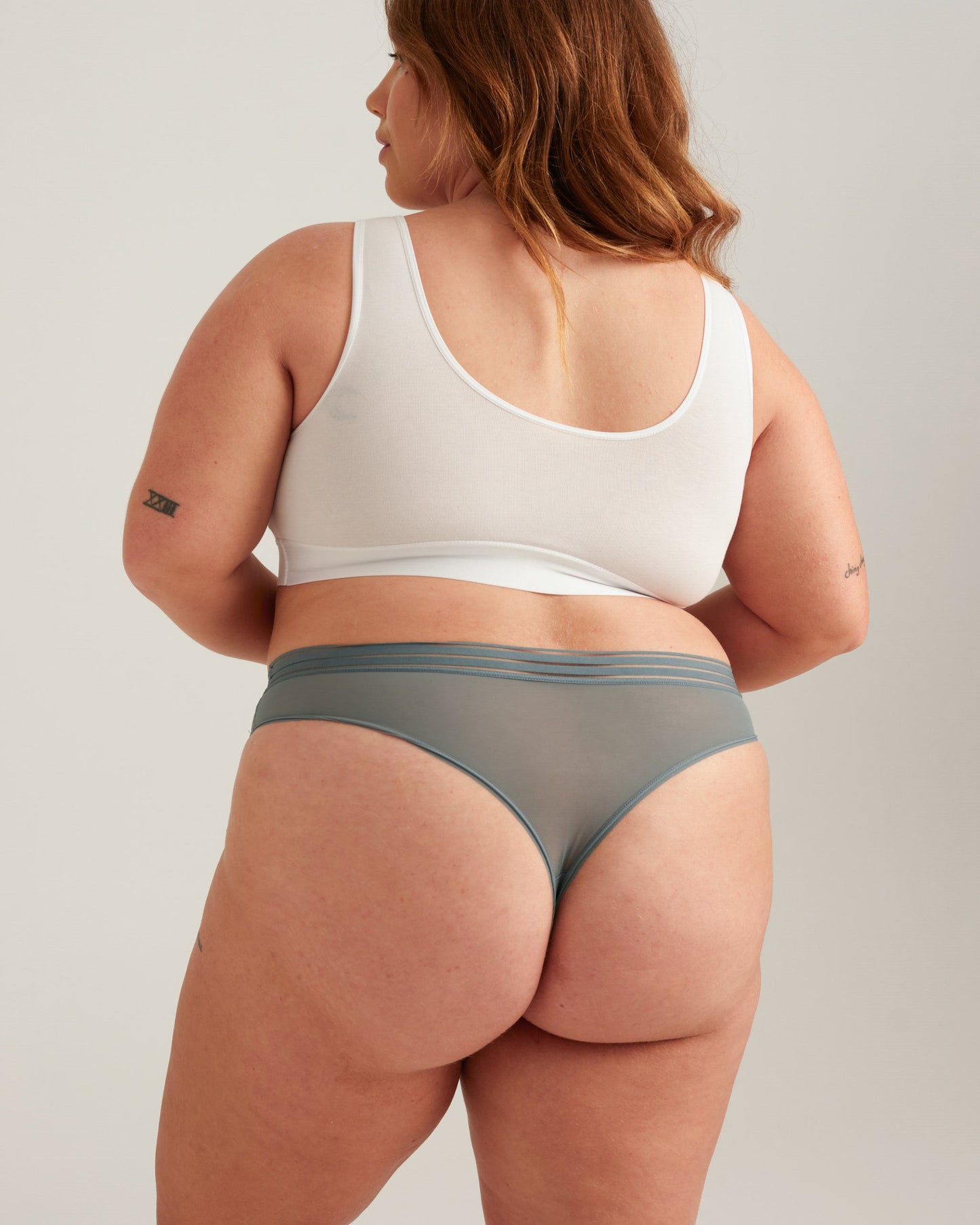 Tanga de malla a prueba de fugas