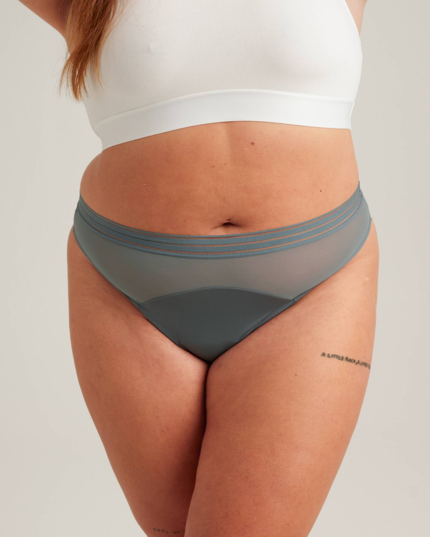 Tanga de malla a prueba de fugas