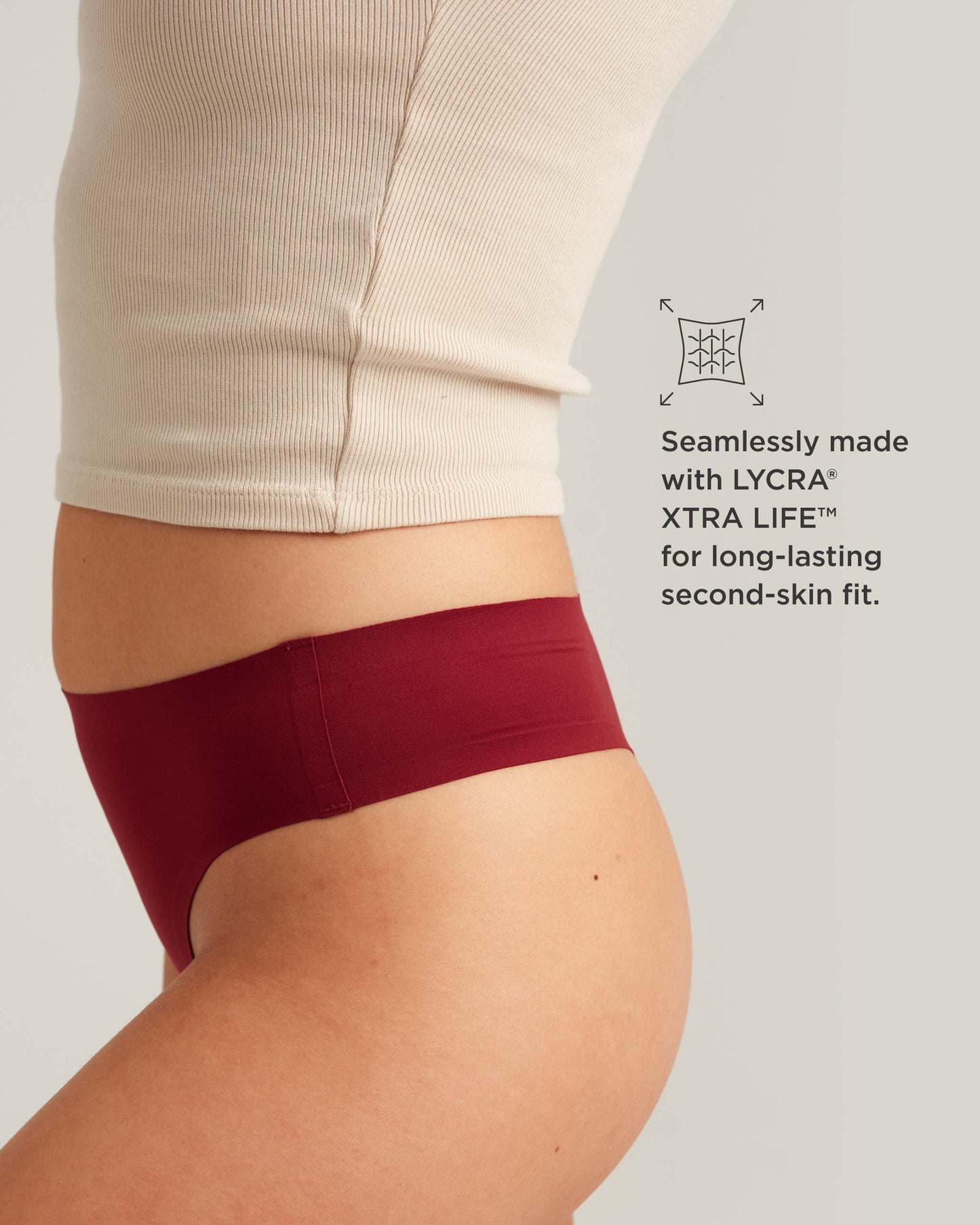 Tanga sin costuras a prueba de fugas