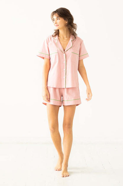 Pijama corto clásico SALUA de algodón tejido
