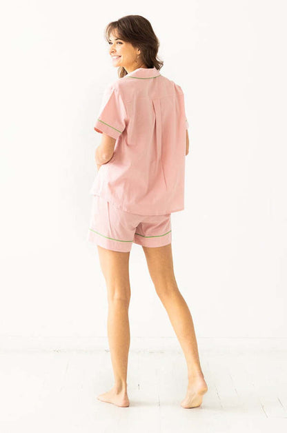 Pijama corto clásico SALUA de algodón tejido