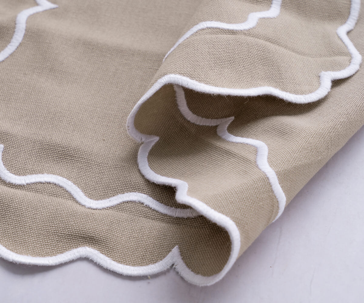 Servilletas festoneadas - Servilletas de tela para bodas