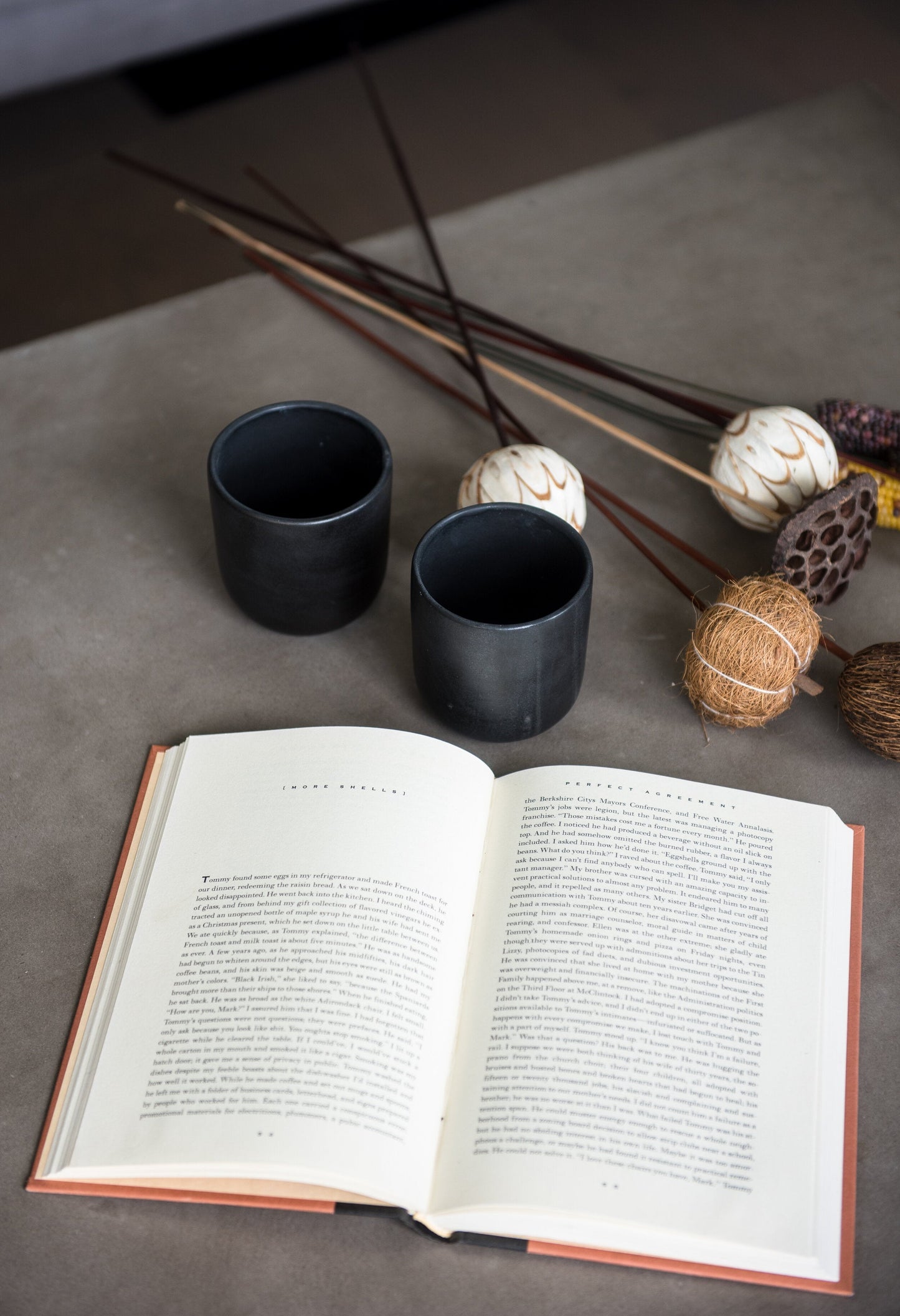 Handmade Stoneware Cup - Black Matte Cup for Coffee and Tea