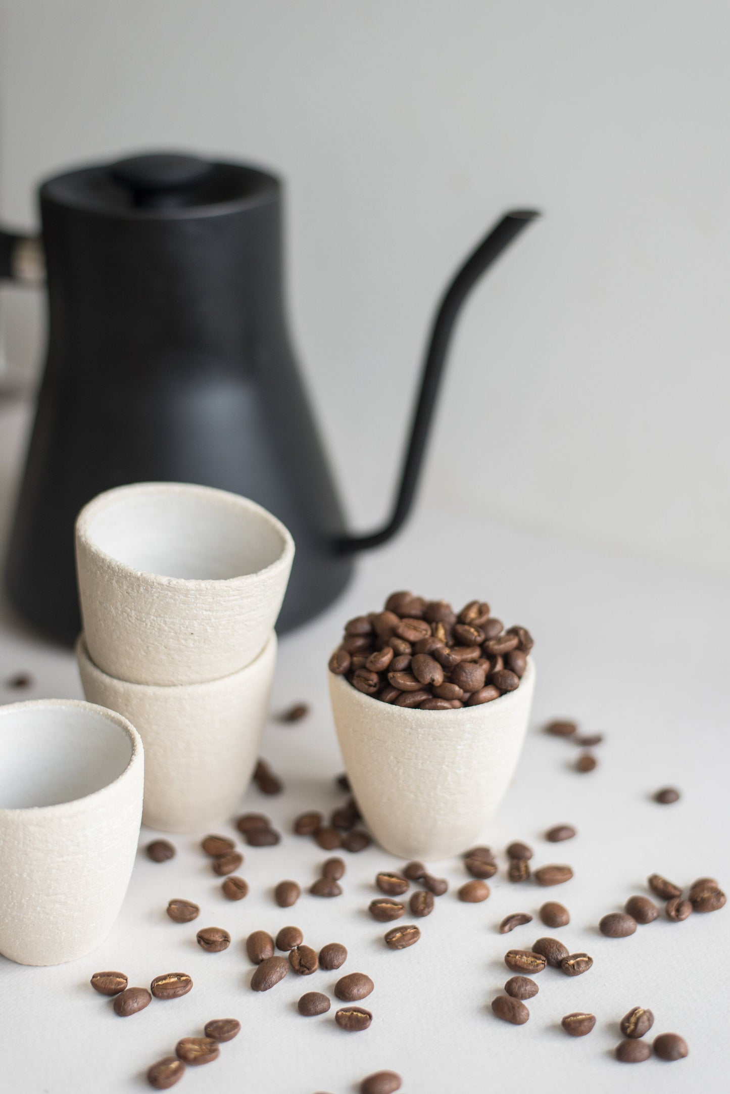 Taza de espresso de cerámica hecha a mano