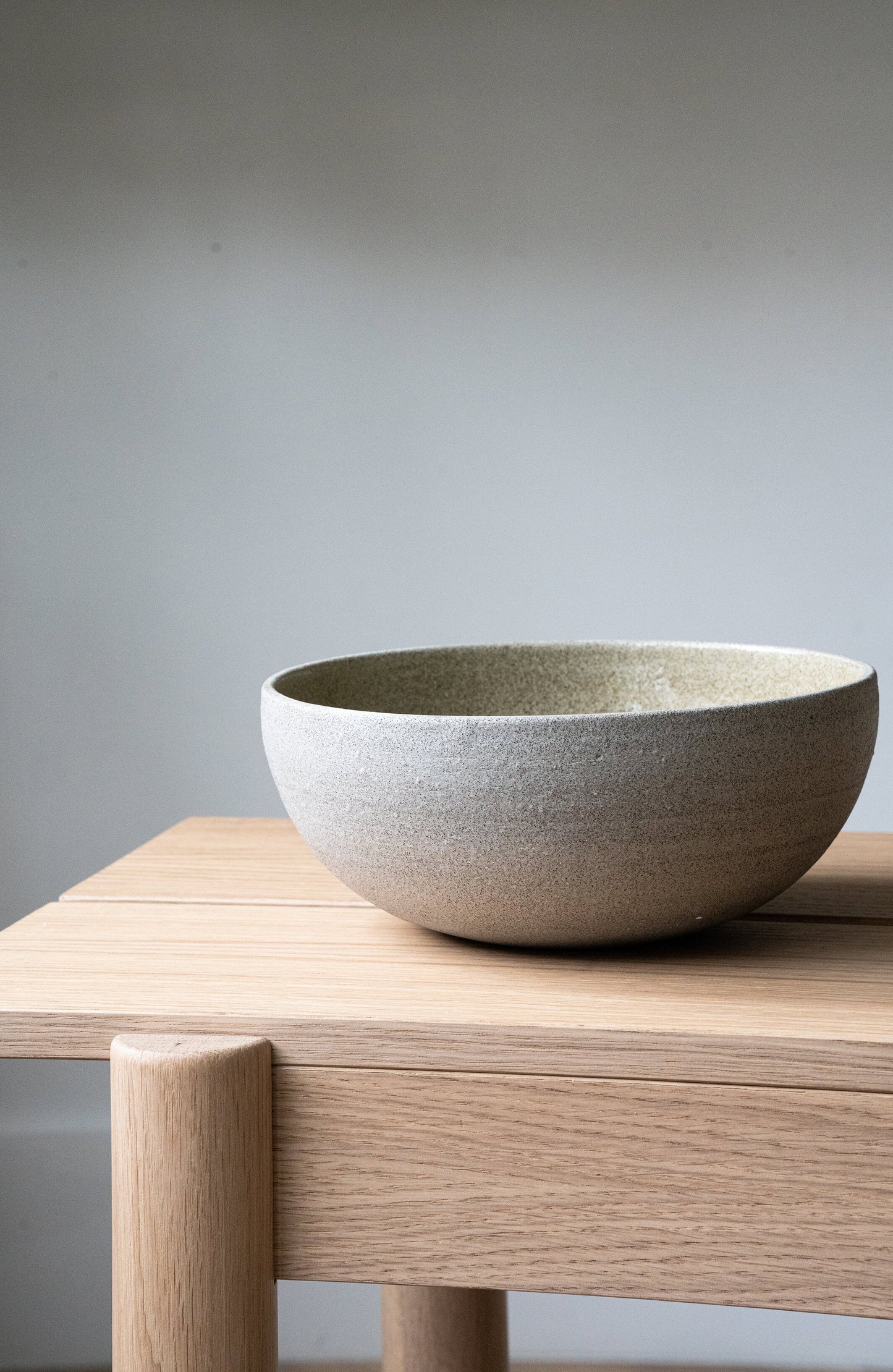 Tazón de ramen de cerámica artesanal "Hormigón"