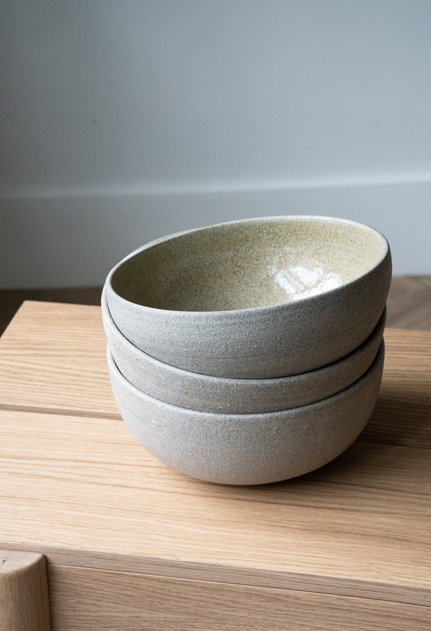 Tazón de ramen de cerámica artesanal "Hormigón"