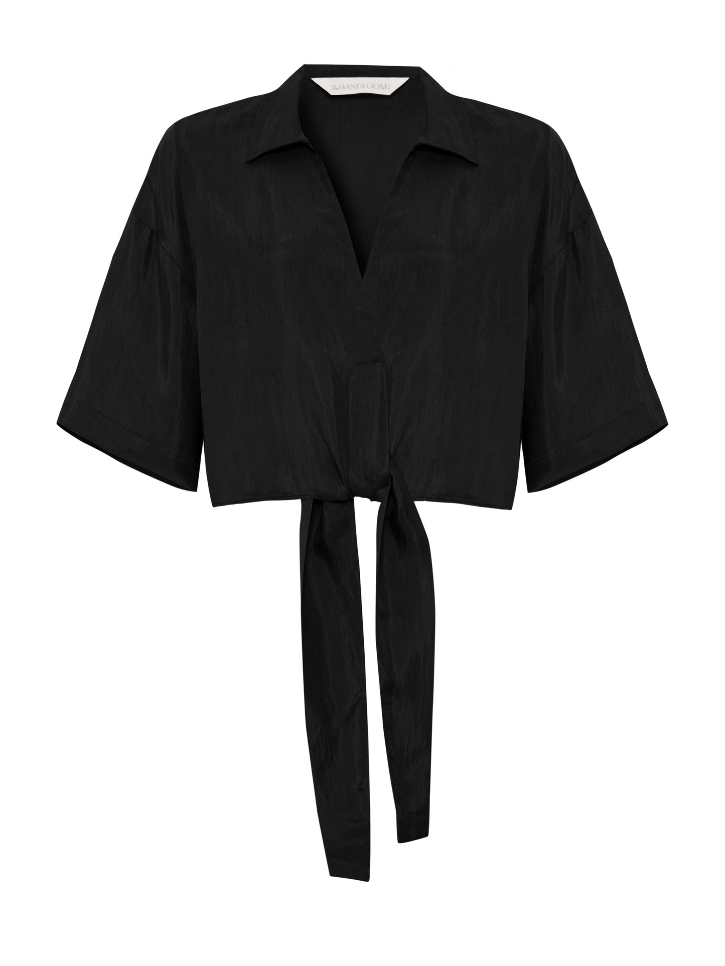 Camisa Lucid con lazo - Negro