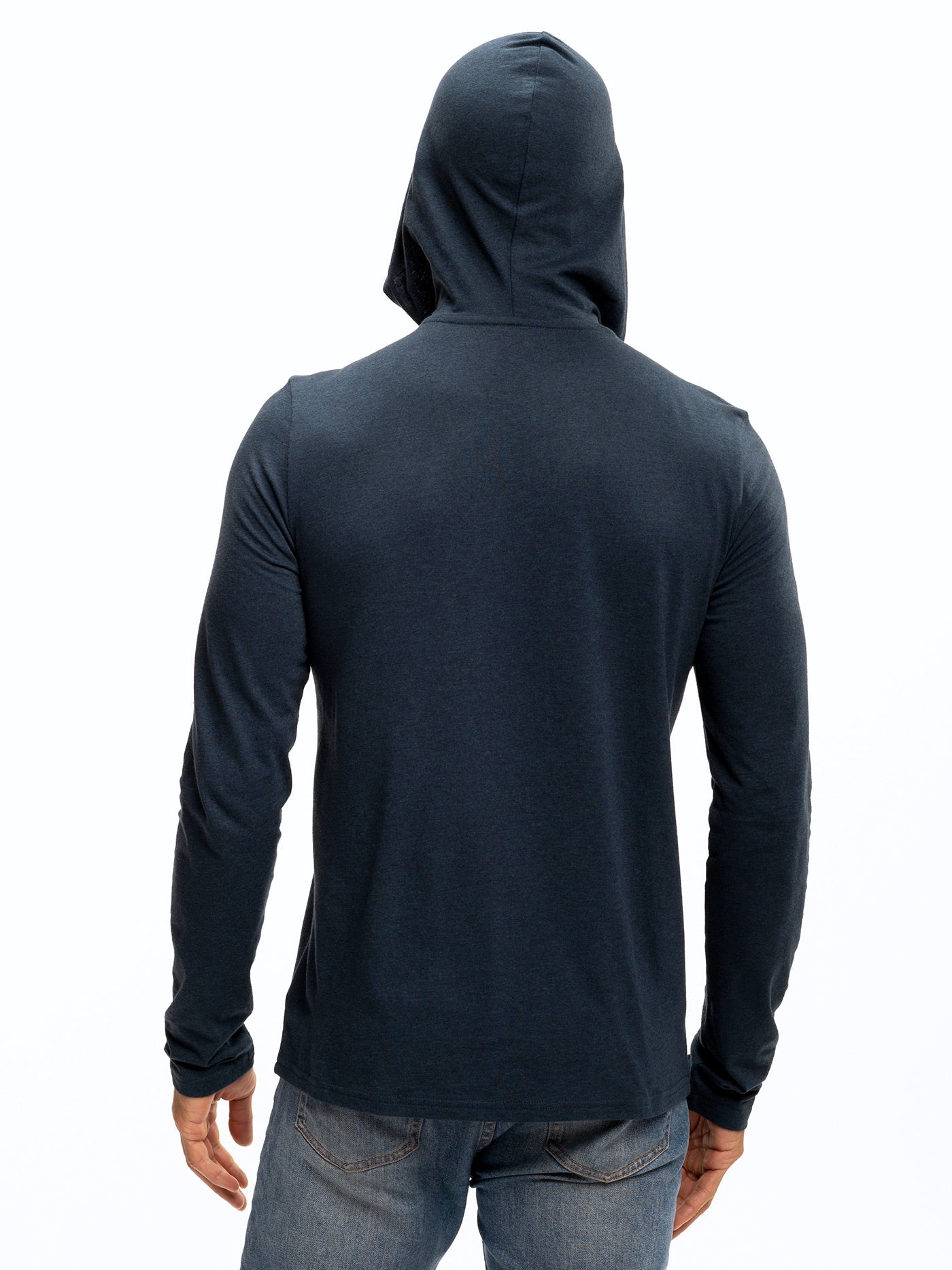 Sudadera con capucha henley de manga larga y mezcla triple Baseline