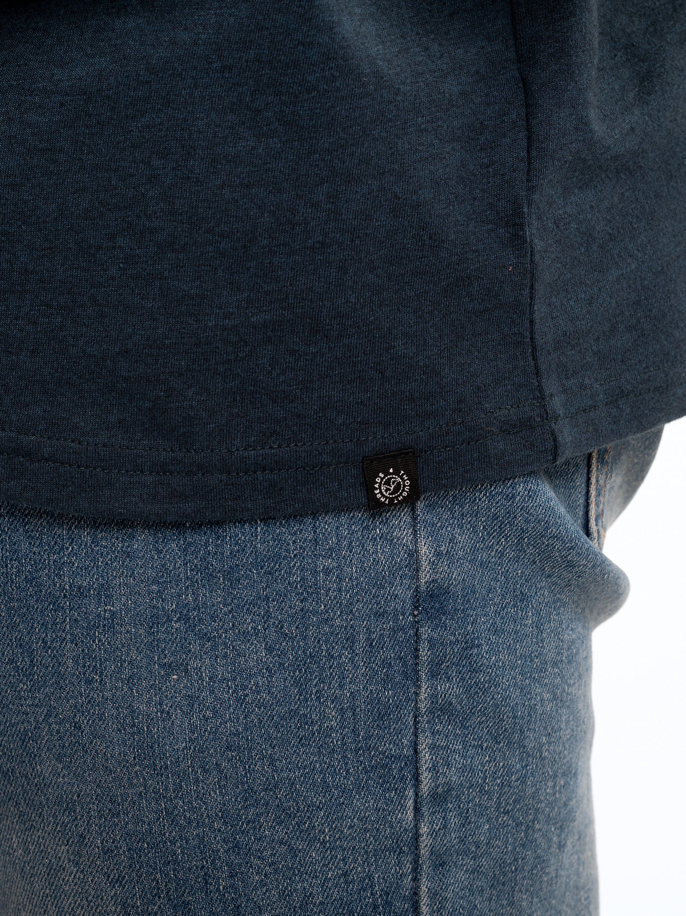 Sudadera con capucha henley de manga larga y mezcla triple Baseline