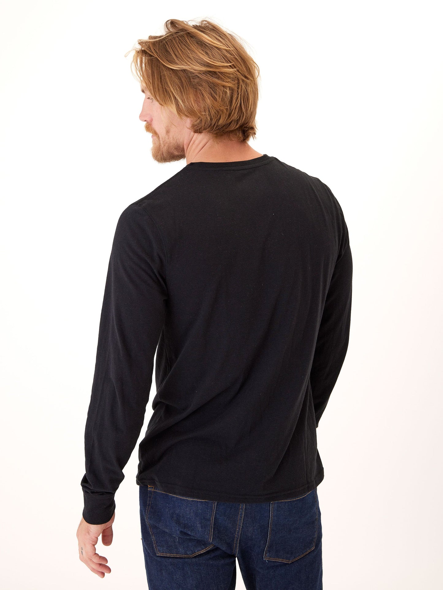 Camiseta Henley de triblend de manga larga Baseline