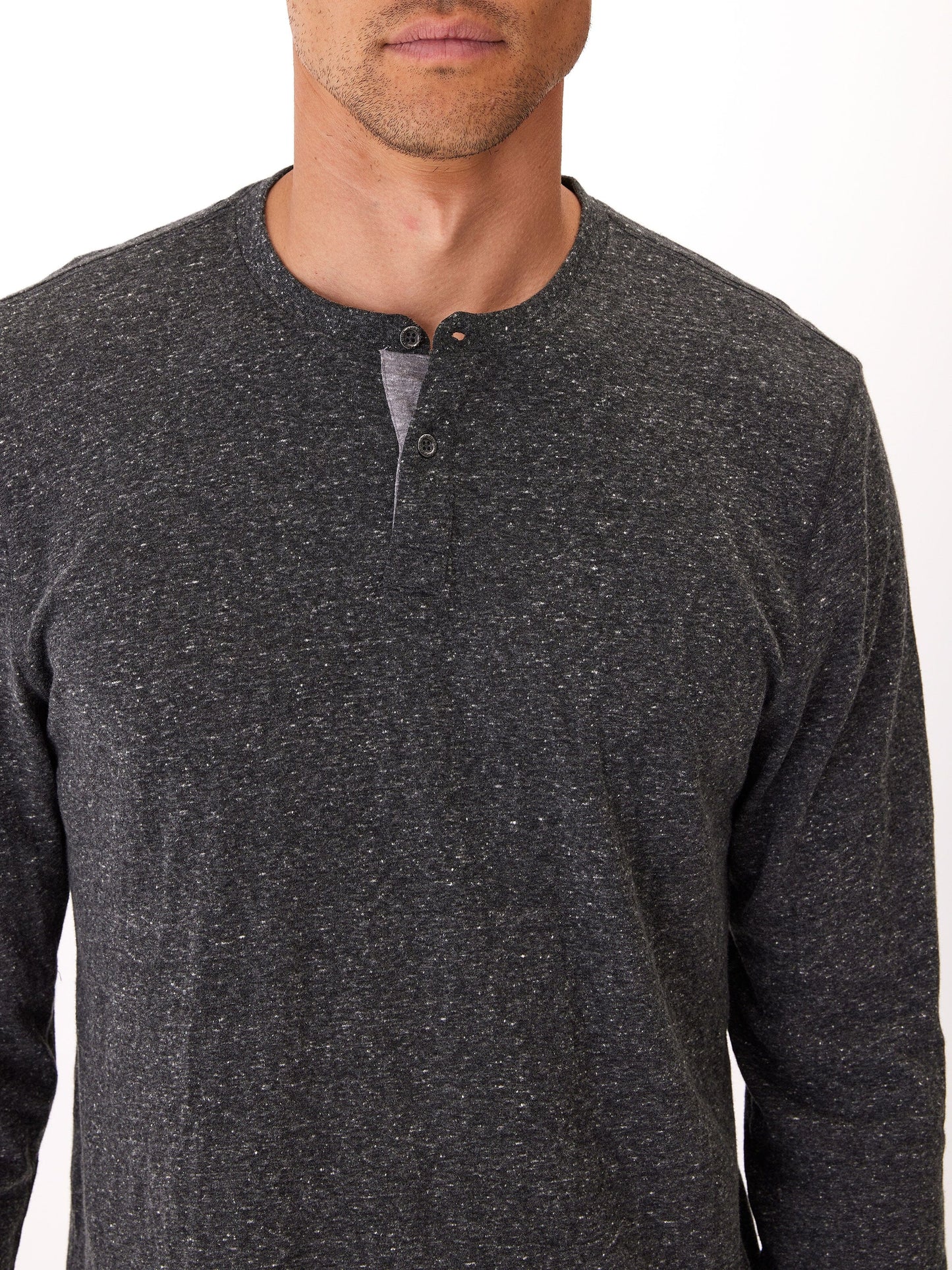 Camiseta Henley de manga larga triblend Baseline