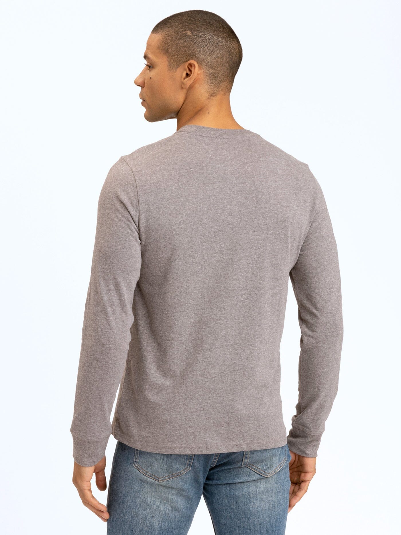 Camiseta Henley de manga larga triblend Baseline