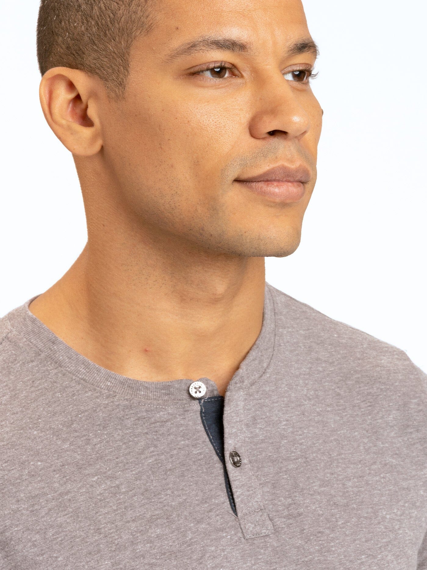 Camiseta Henley de manga larga triblend Baseline
