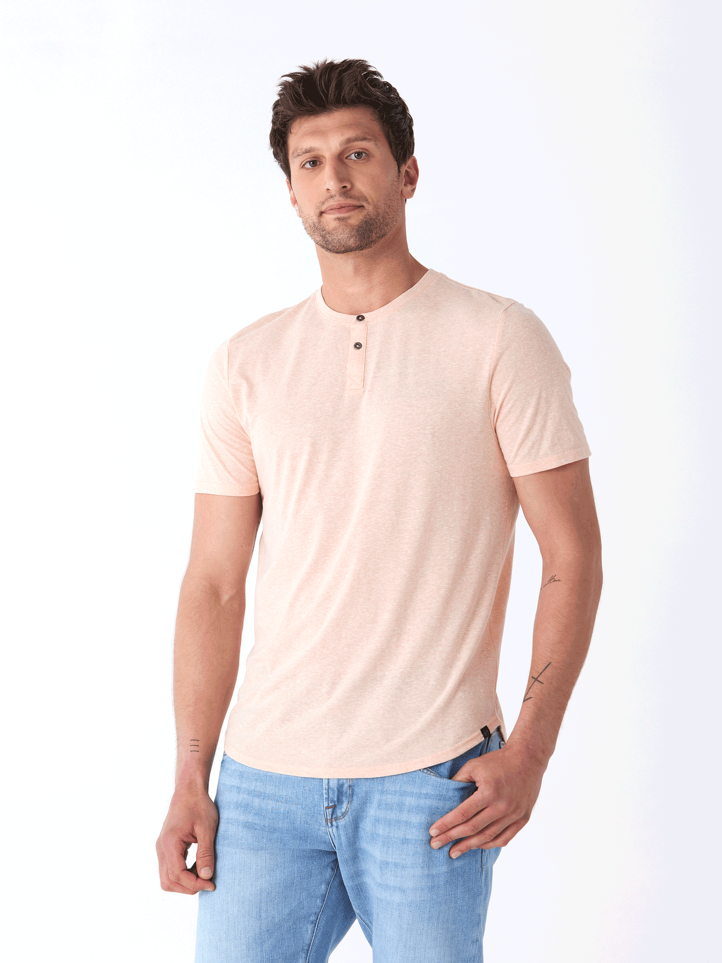 Baseline Short Sleeve Triblend Henley