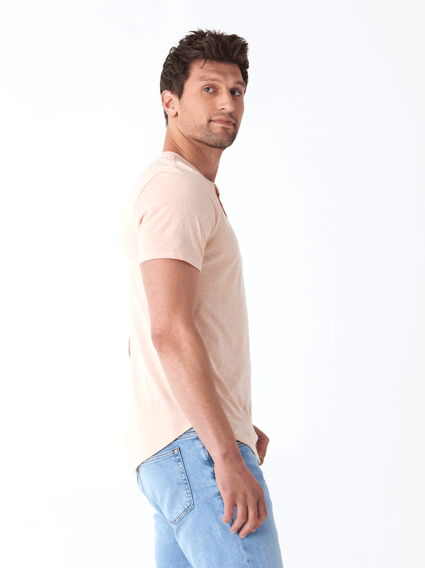 Baseline Short Sleeve Triblend Henley