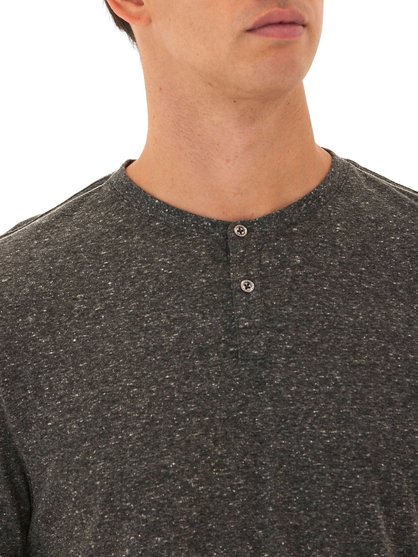 Camiseta Henley de triblend de manga corta Baseline