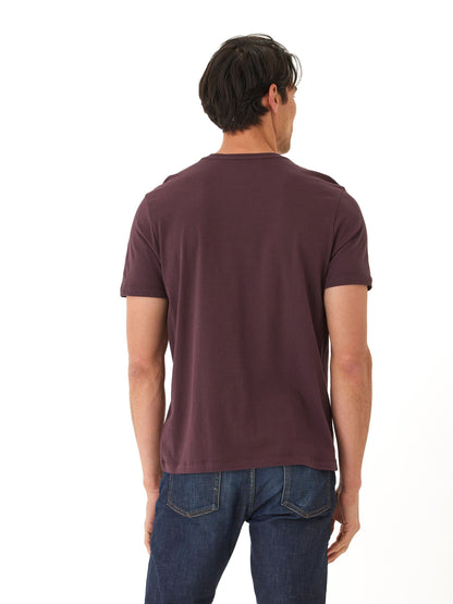 Camiseta Henley de algodón orgánico Chester