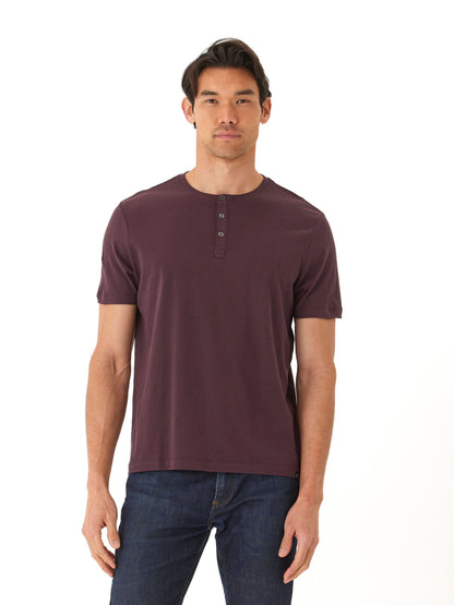 Camiseta Henley de algodón orgánico Chester