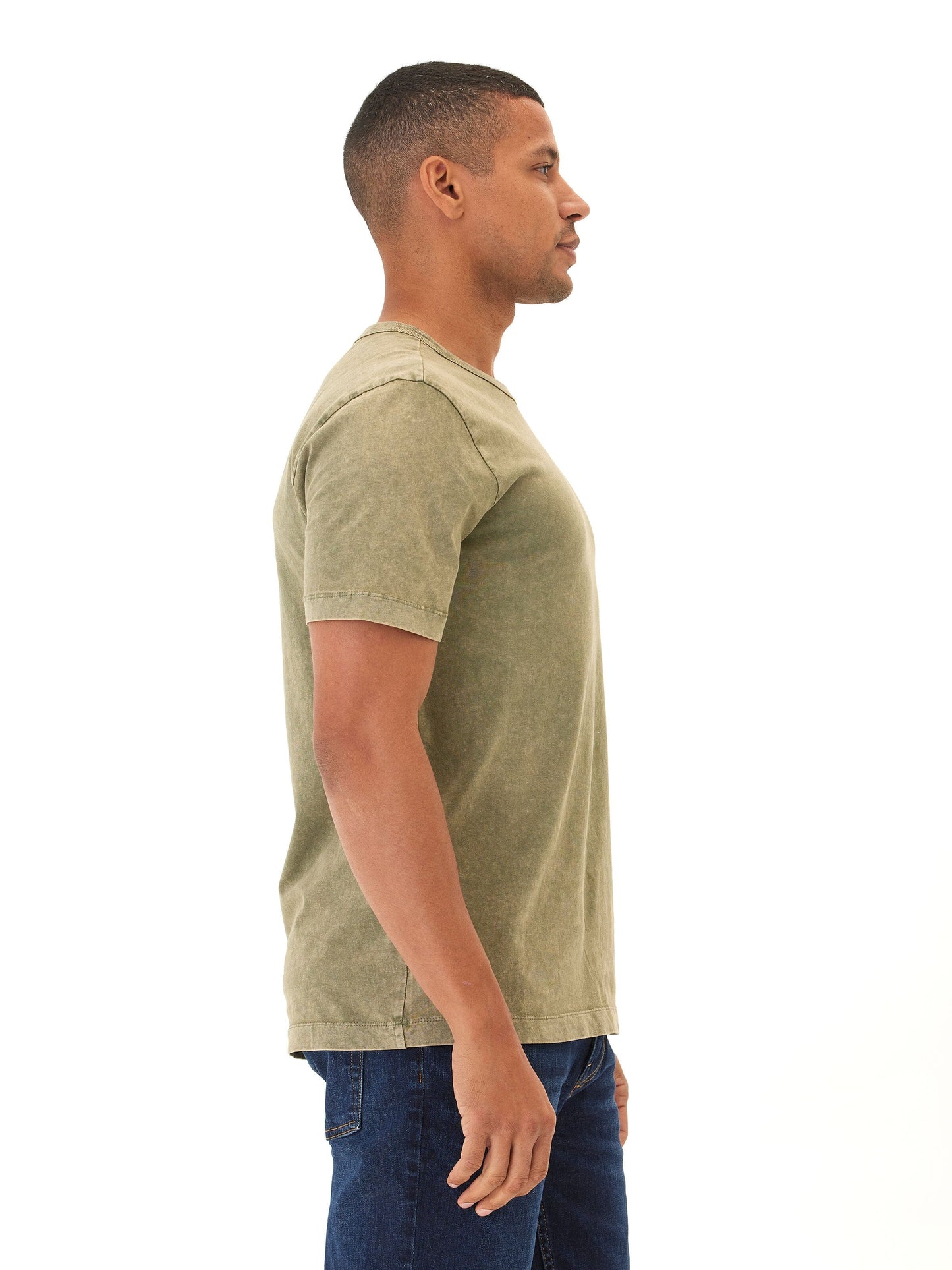 Shawn Mineral Wash Eco Cotton Jersey Crew Tee