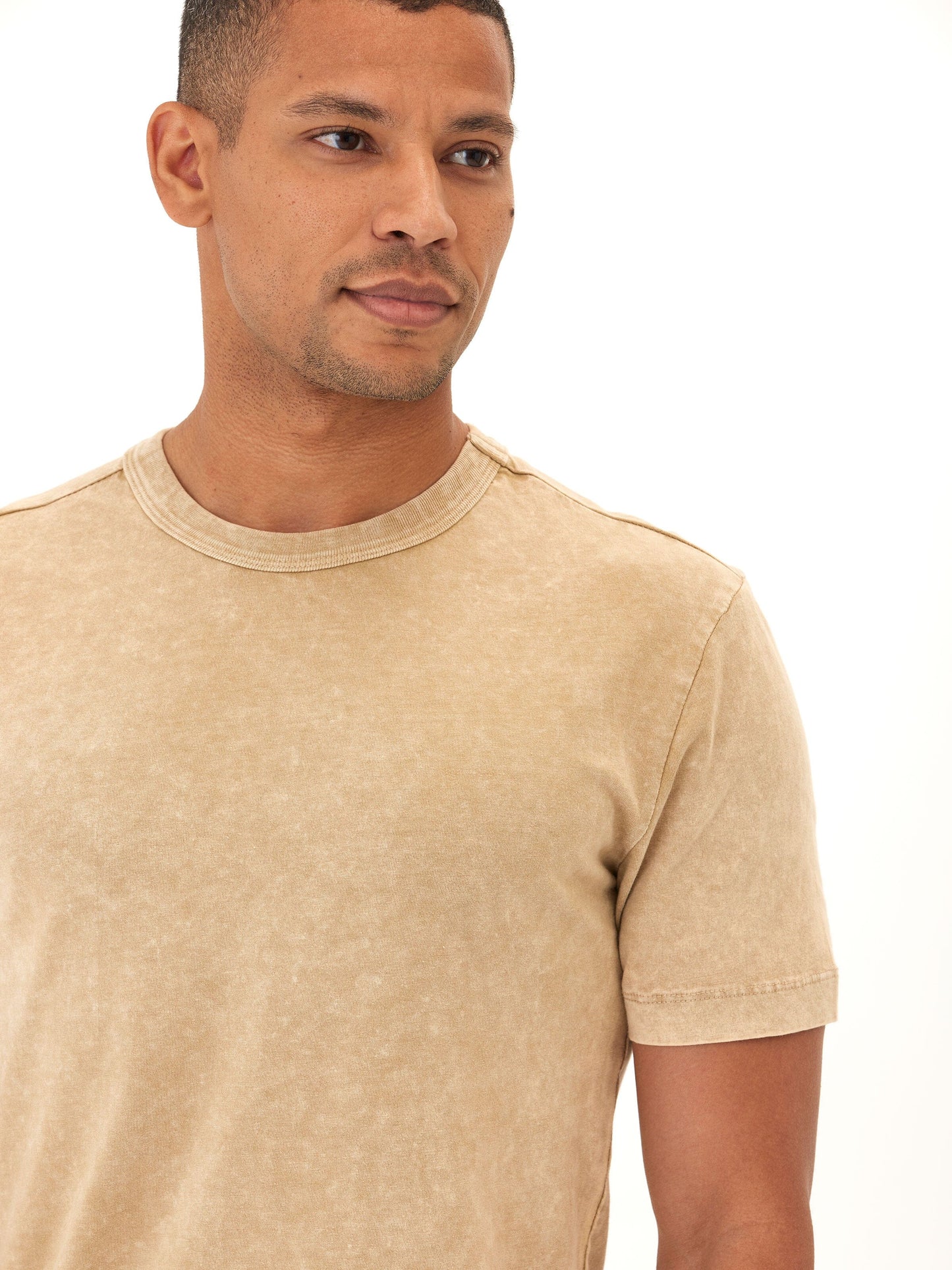 Shawn Mineral Wash Eco Cotton Jersey Crew Tee