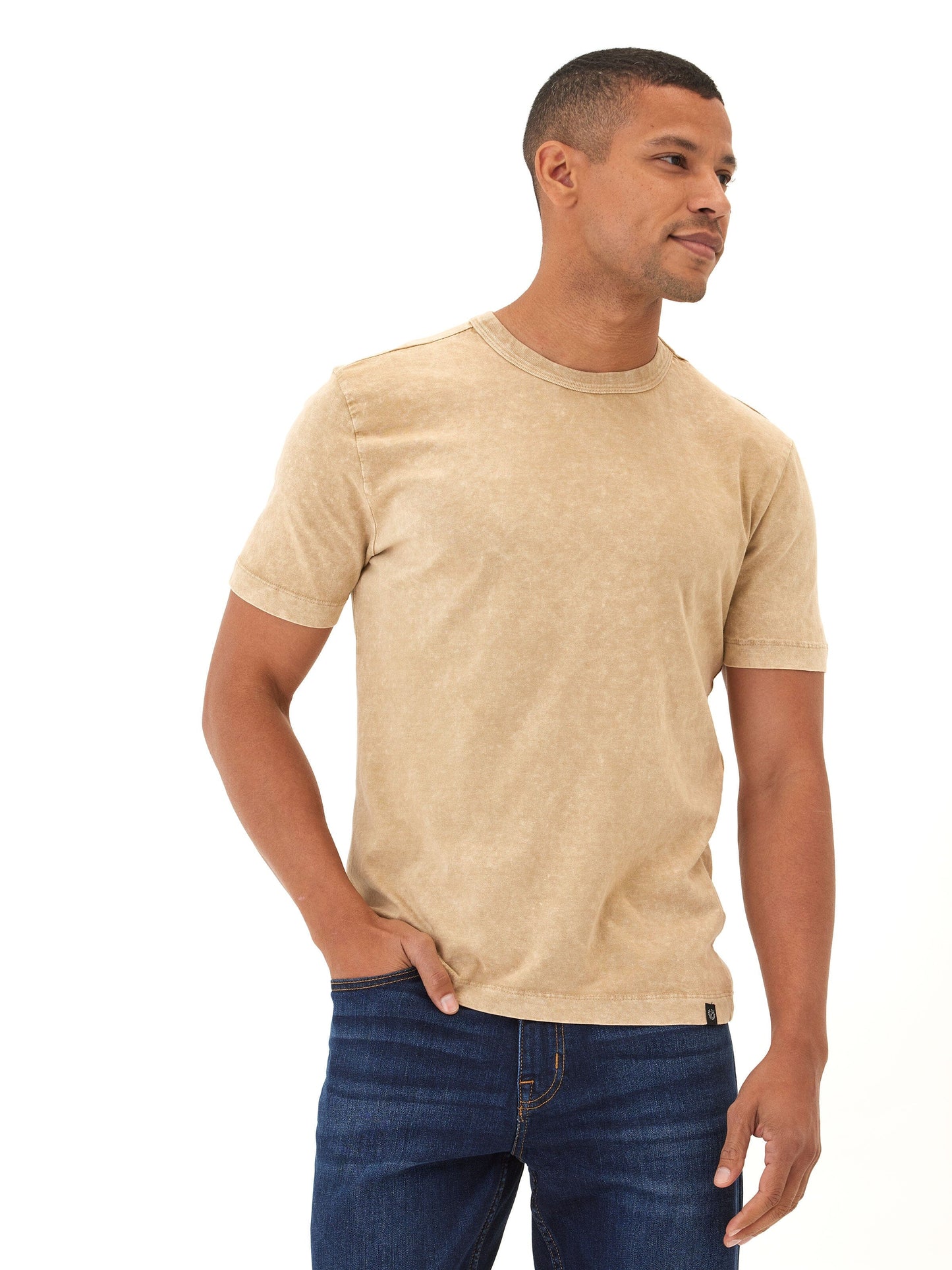 Shawn Mineral Wash Eco Cotton Jersey Crew Tee