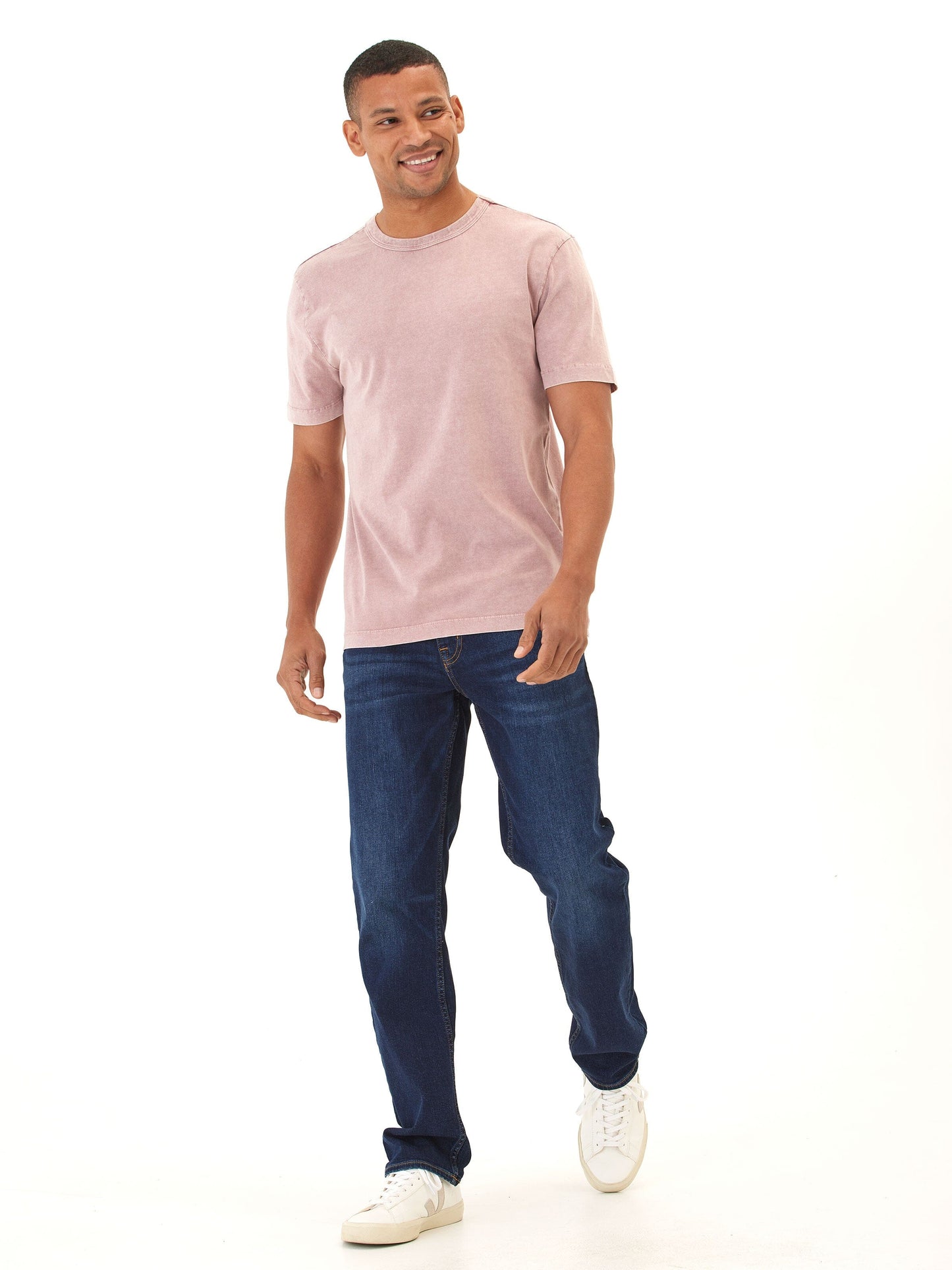 Shawn Mineral Wash Eco Cotton Jersey Crew Tee