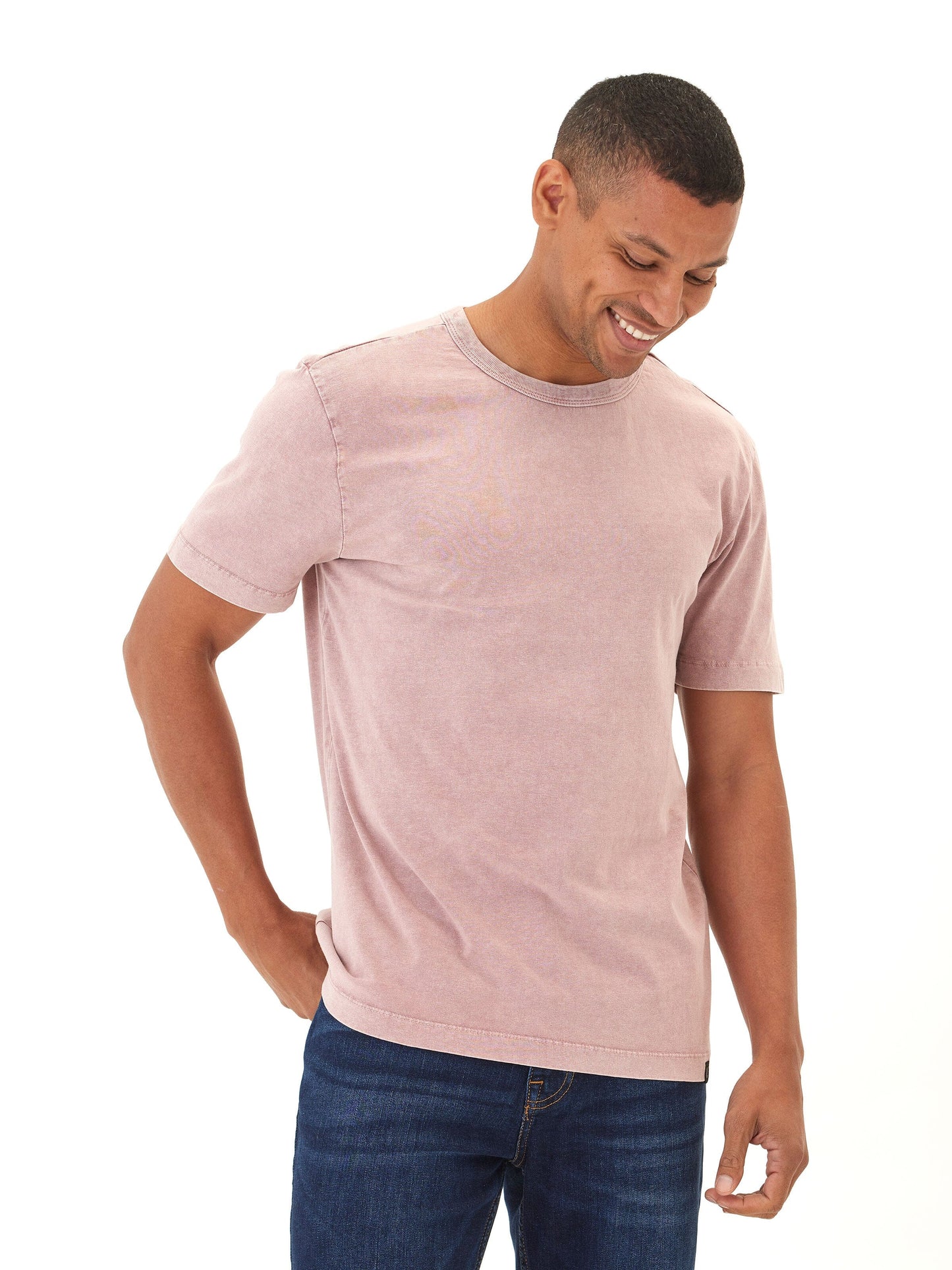 Shawn Mineral Wash Eco Cotton Jersey Crew Tee
