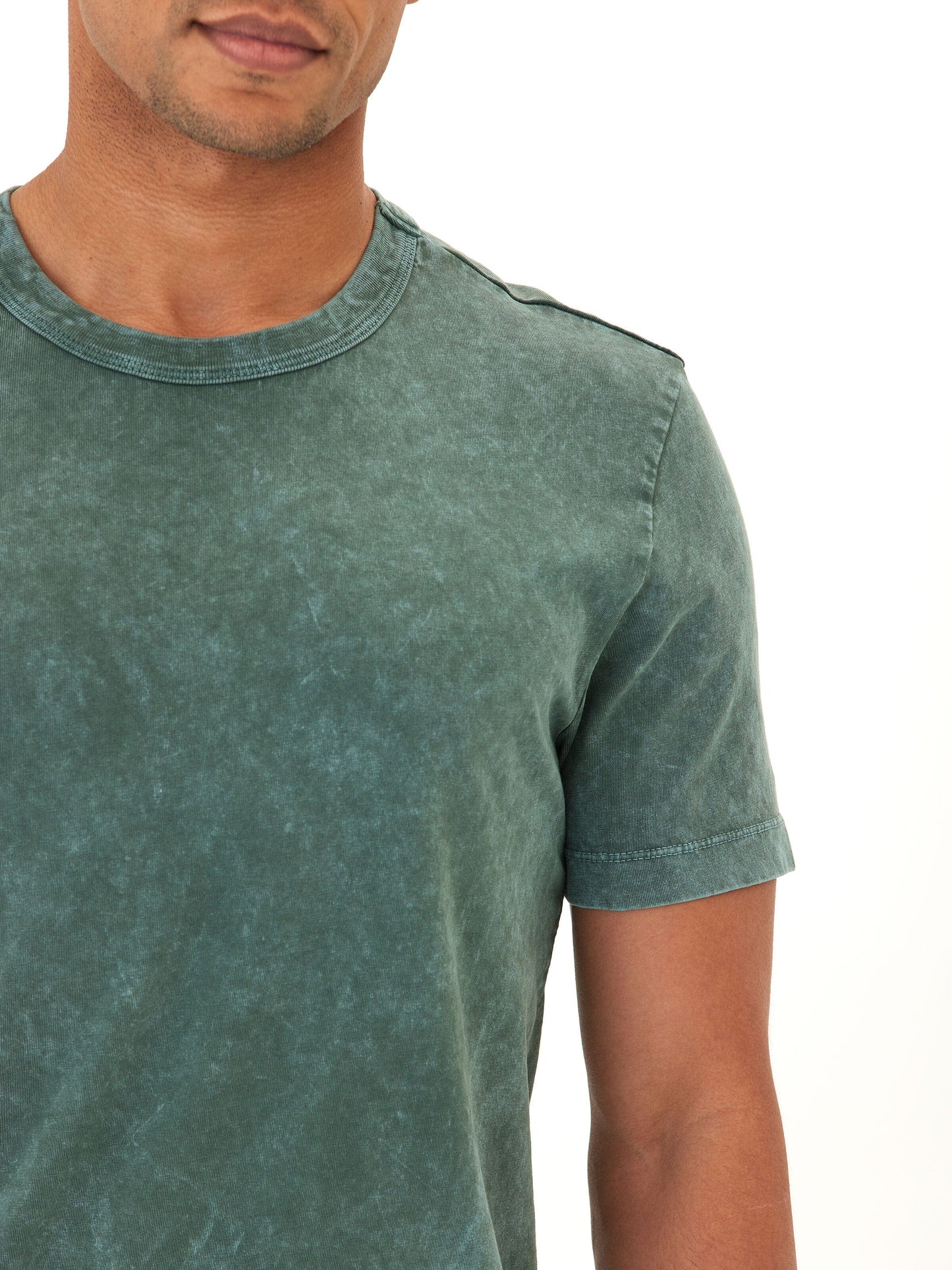 Shawn Mineral Wash Eco Cotton Jersey Crew Tee