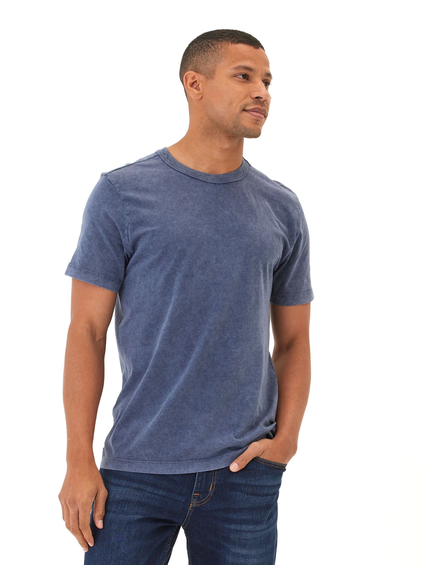 Shawn Mineral Wash Eco Cotton Jersey Crew Tee