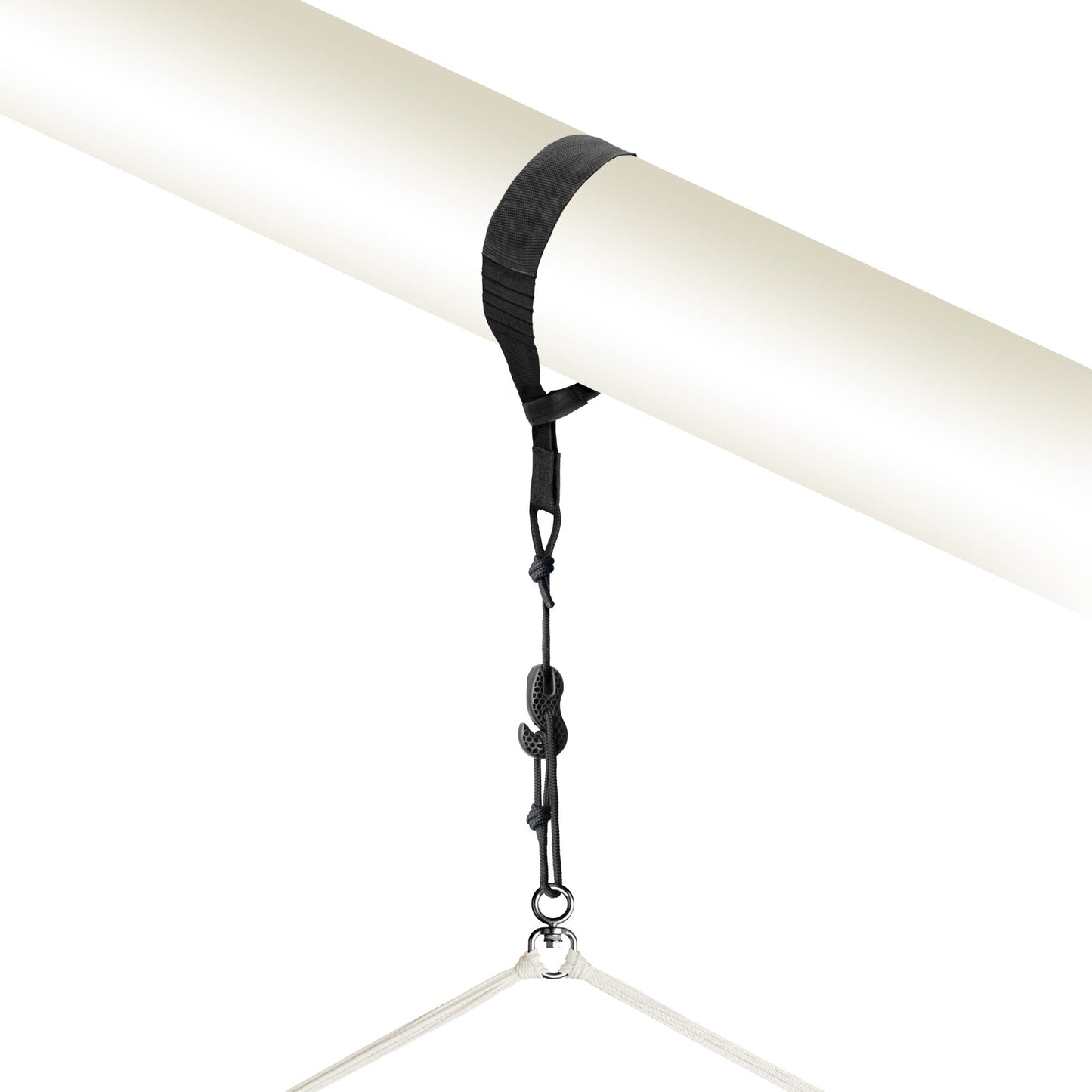 TreeMount 1rope Black - Tree and Pole Suspension Set for Hammock Chairs