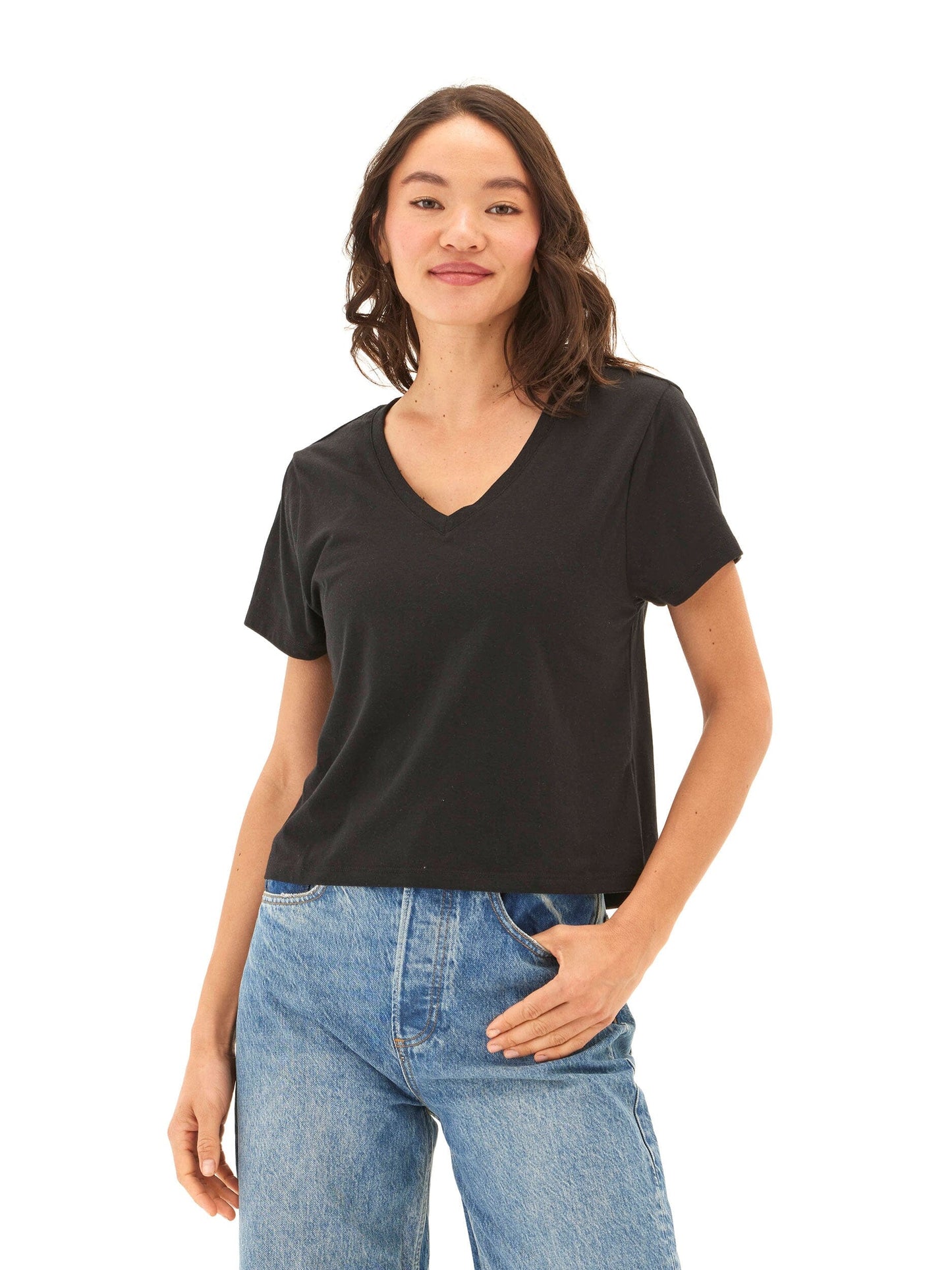 Camiseta Ada Triblend con cuello en V