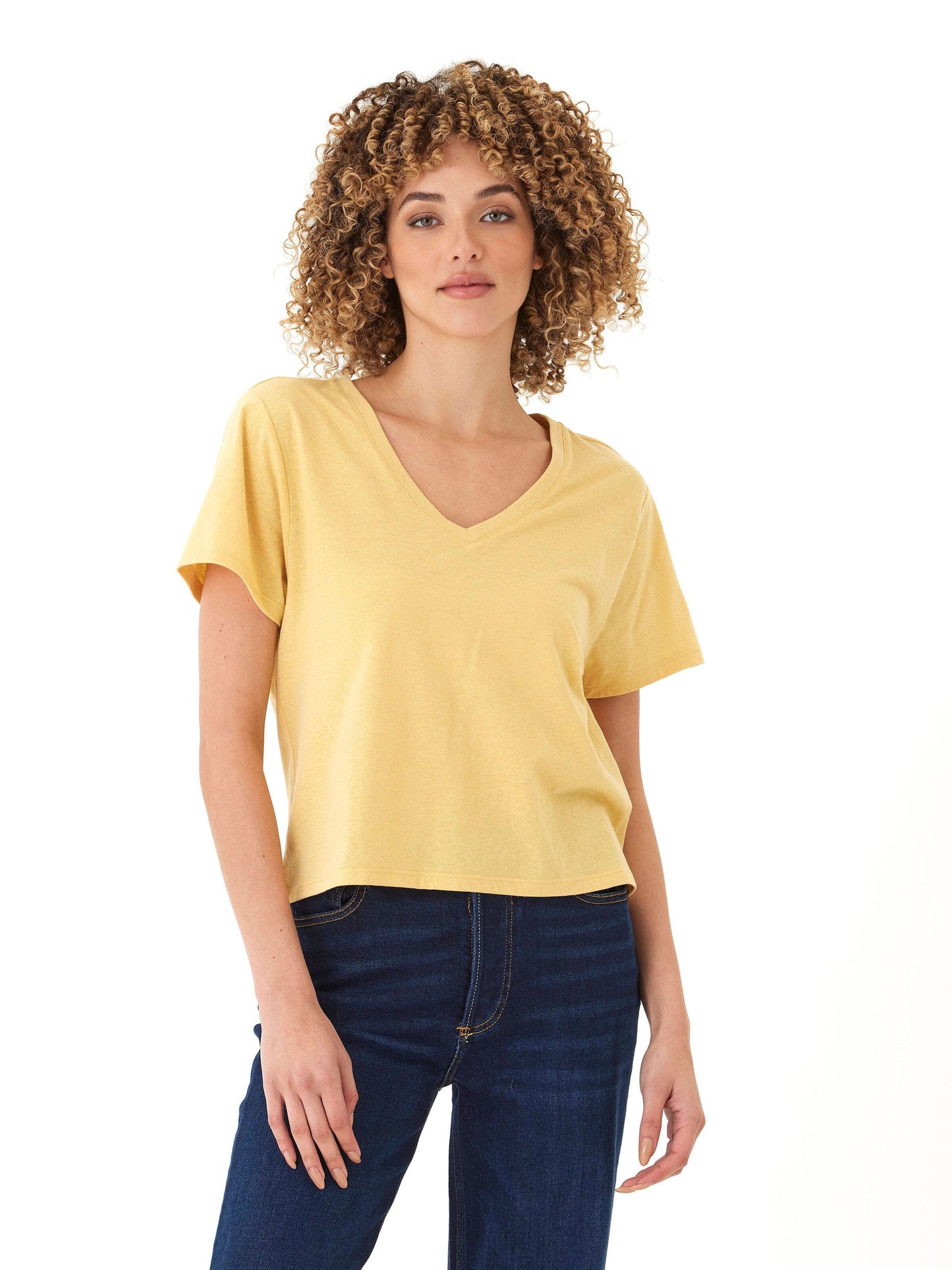 Camiseta Ada Triblend con cuello en V