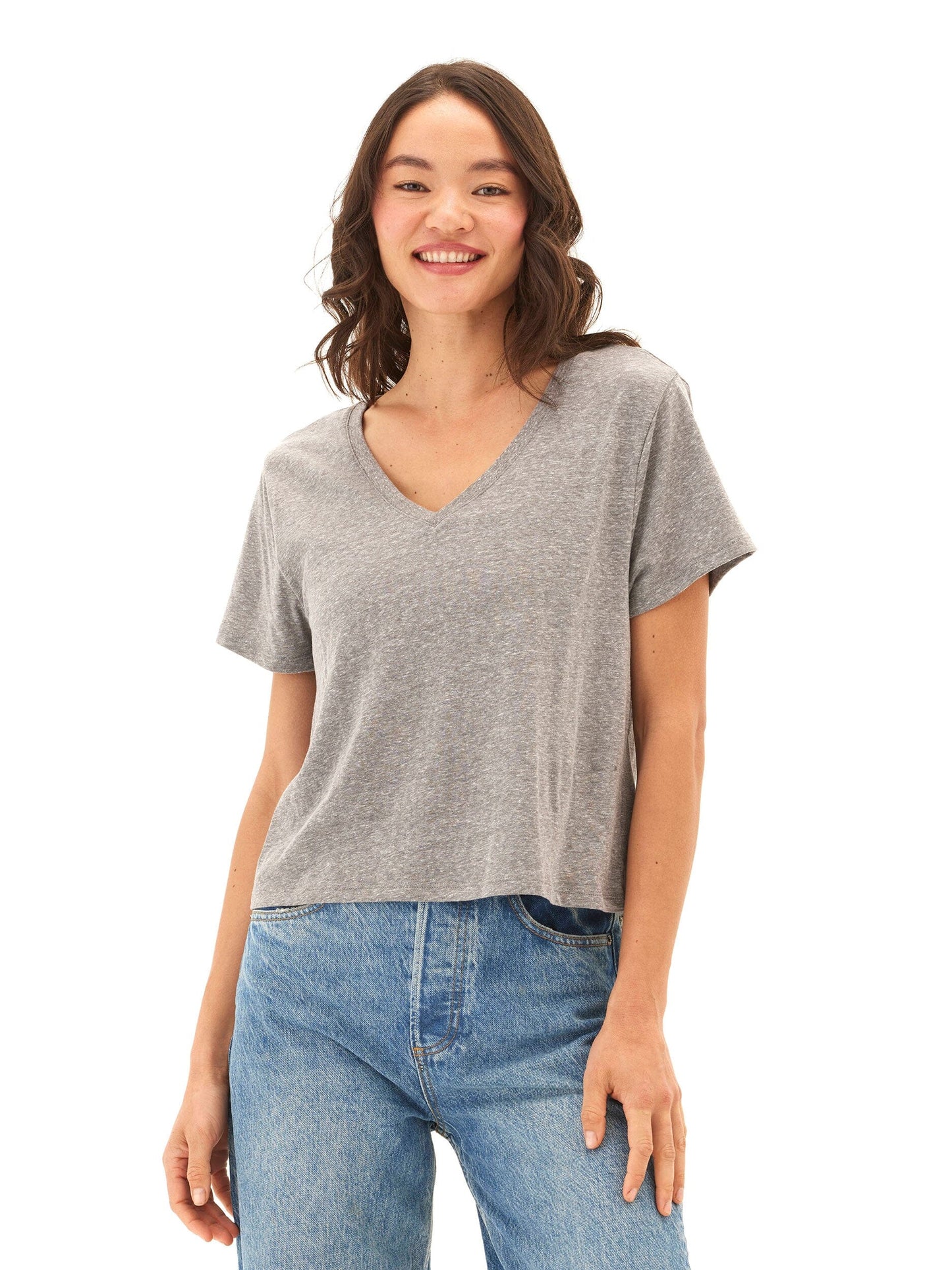 Camiseta Ada Triblend con cuello en V