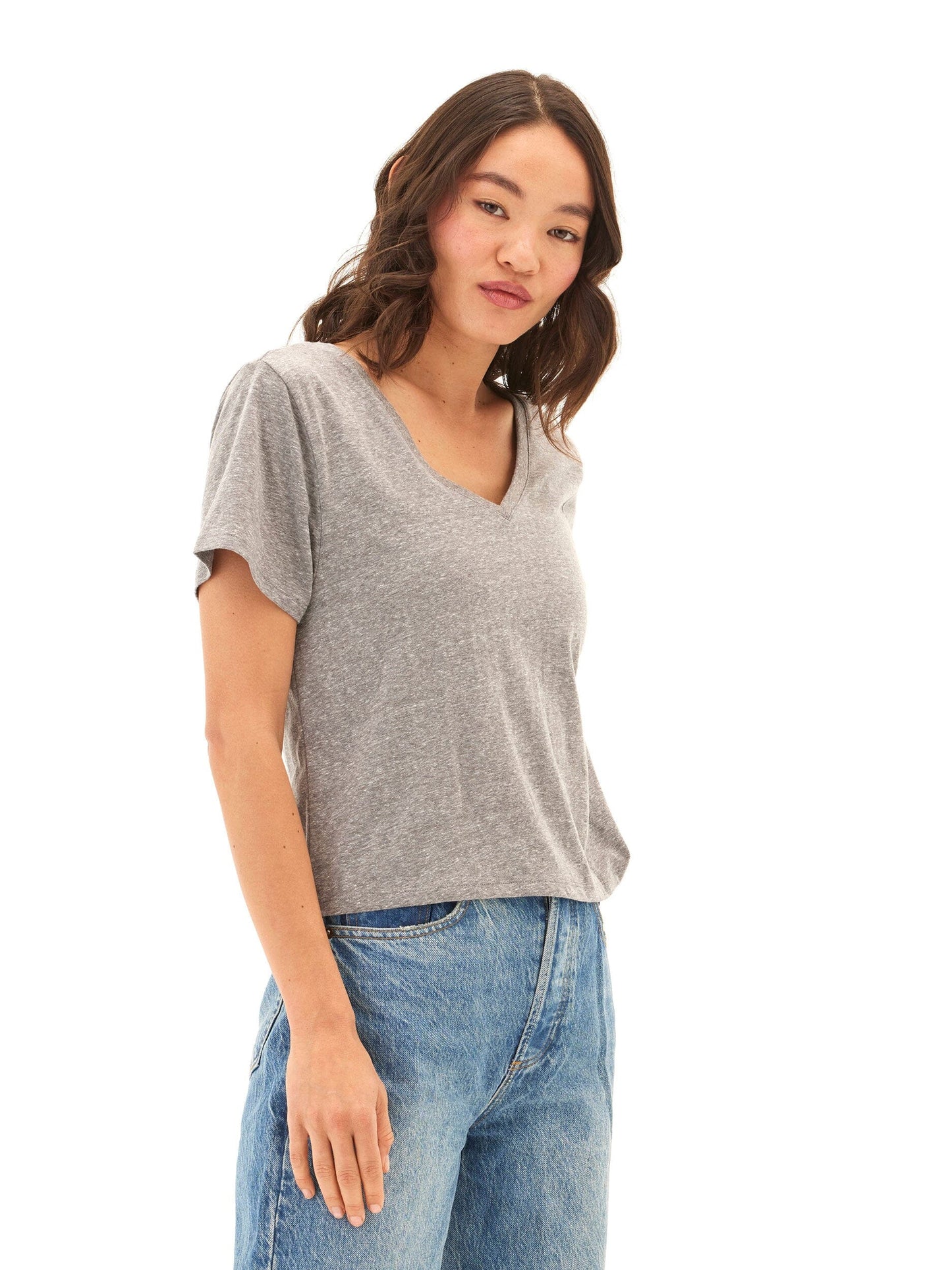 Camiseta Ada Triblend con cuello en V