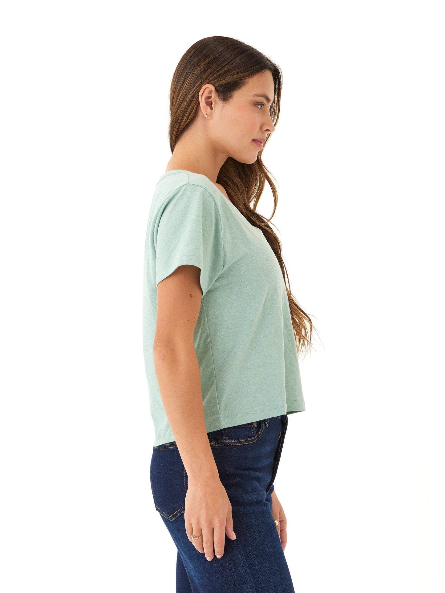 Camiseta Ada Triblend con cuello en V
