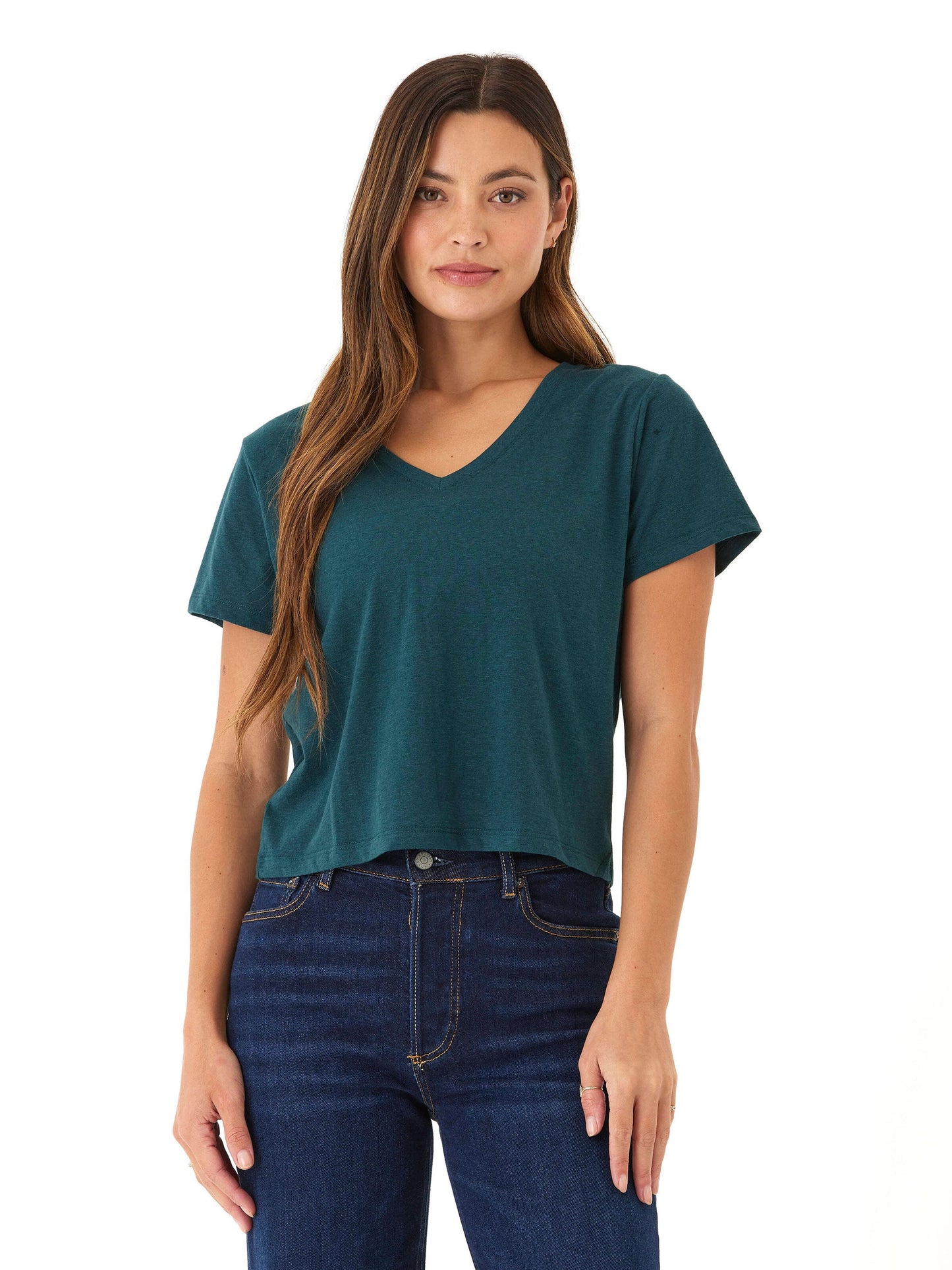 Camiseta Ada Triblend con cuello en V