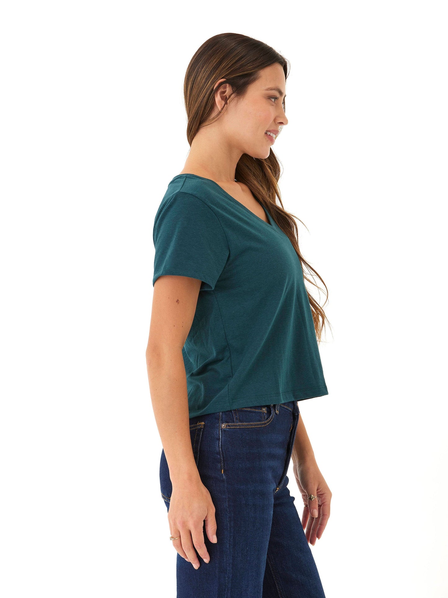 Camiseta Ada Triblend con cuello en V