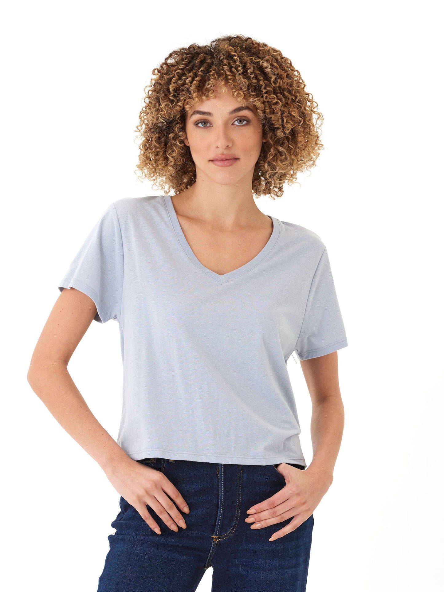 Camiseta Ada Triblend con cuello en V