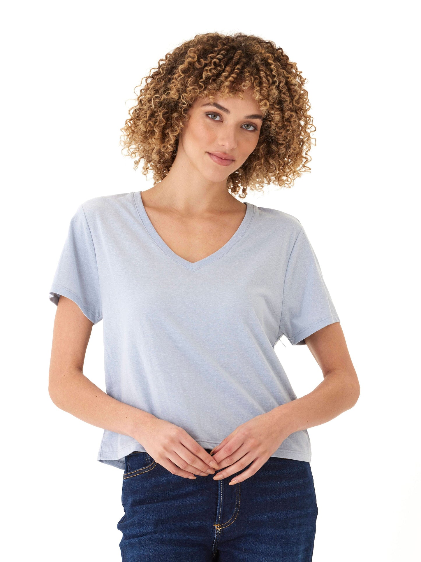Camiseta Ada Triblend con cuello en V