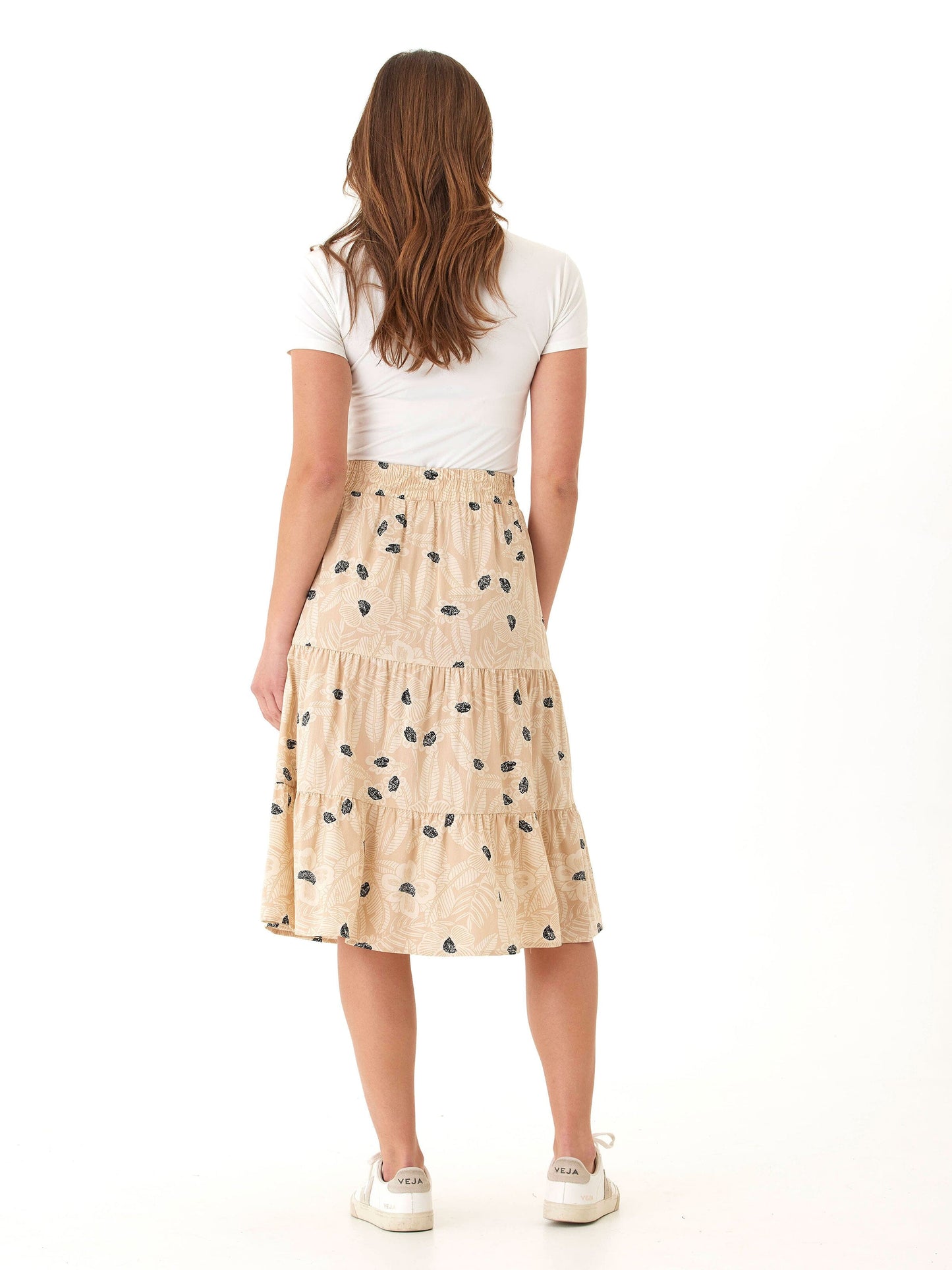 Kathleen Printed Woven Midi Skirt