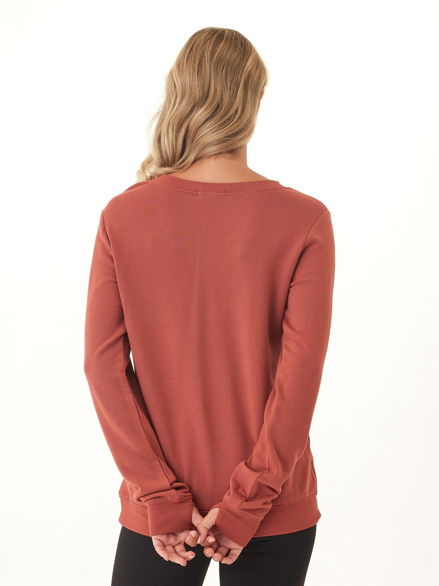 Sudadera Edwina Feather Fleece con cuello en V
