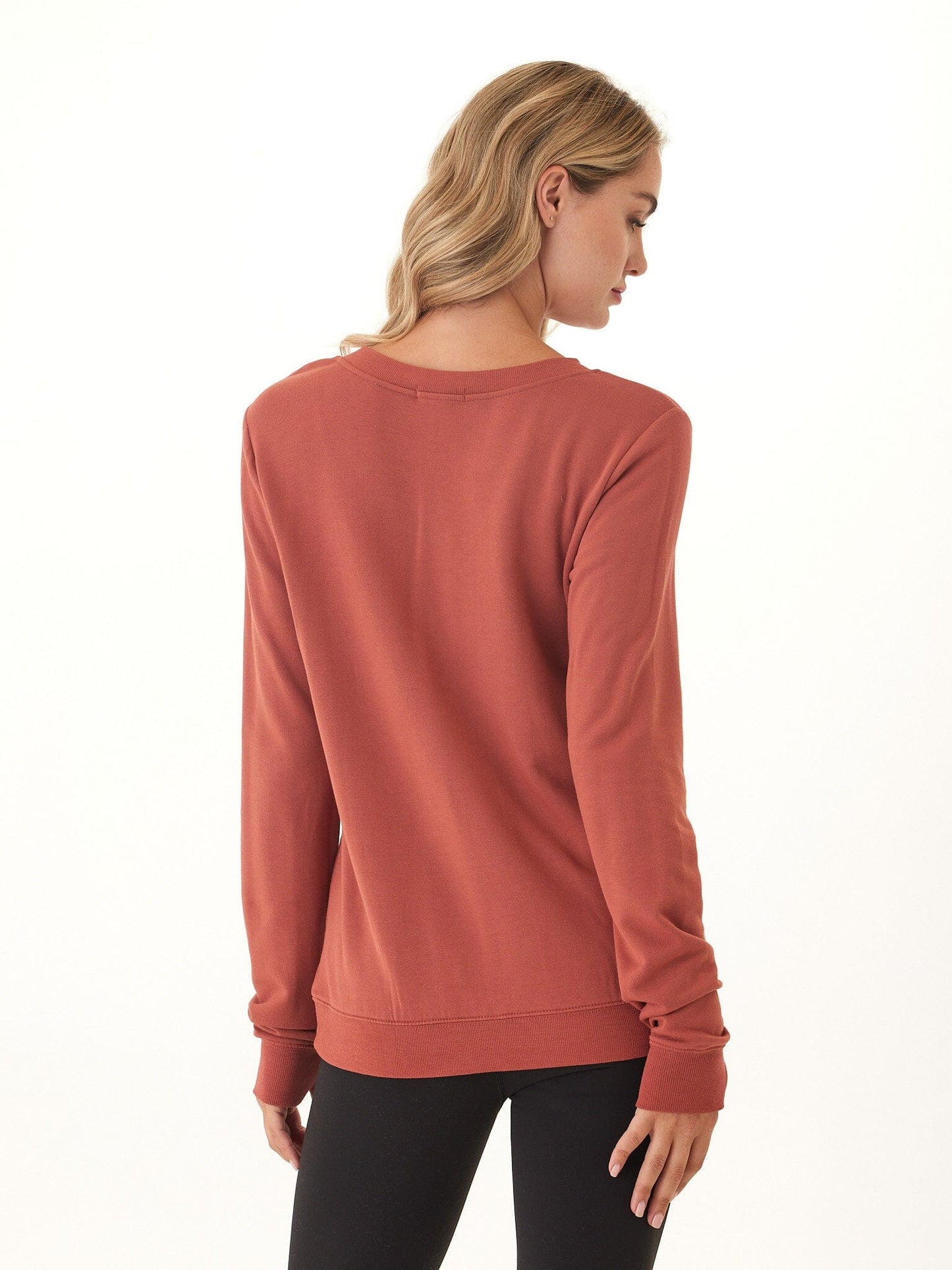 Sudadera Edwina Feather Fleece con cuello en V