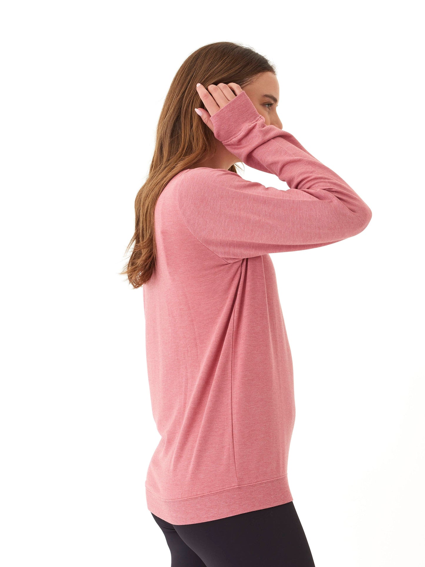 Sudadera Edwina Feather Fleece con cuello en V
